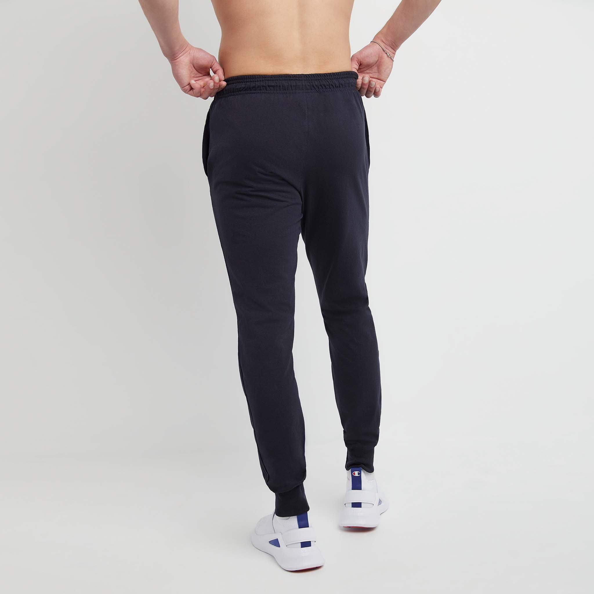 Lightweight Men's Lounge Joggers with Script Logo | Comfort Fit