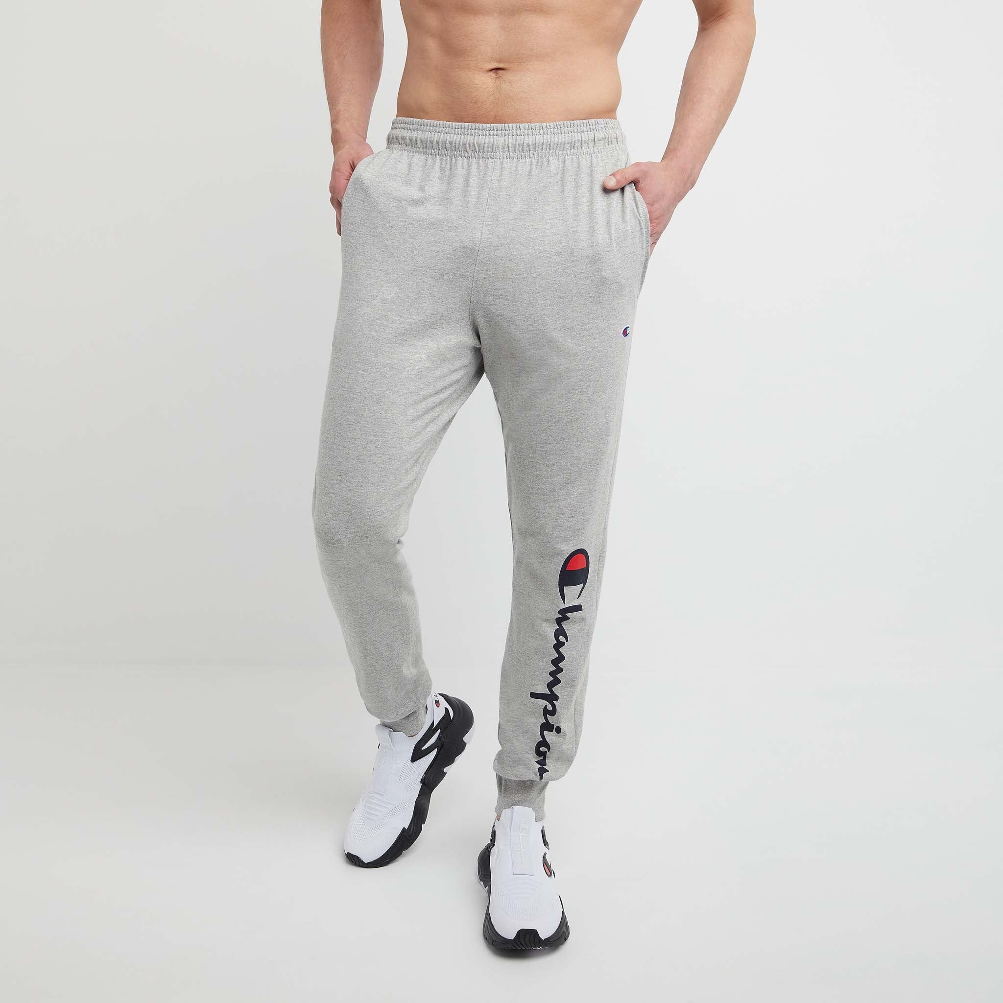 Lightweight Men's Lounge Joggers with Script Logo | Comfort Fit