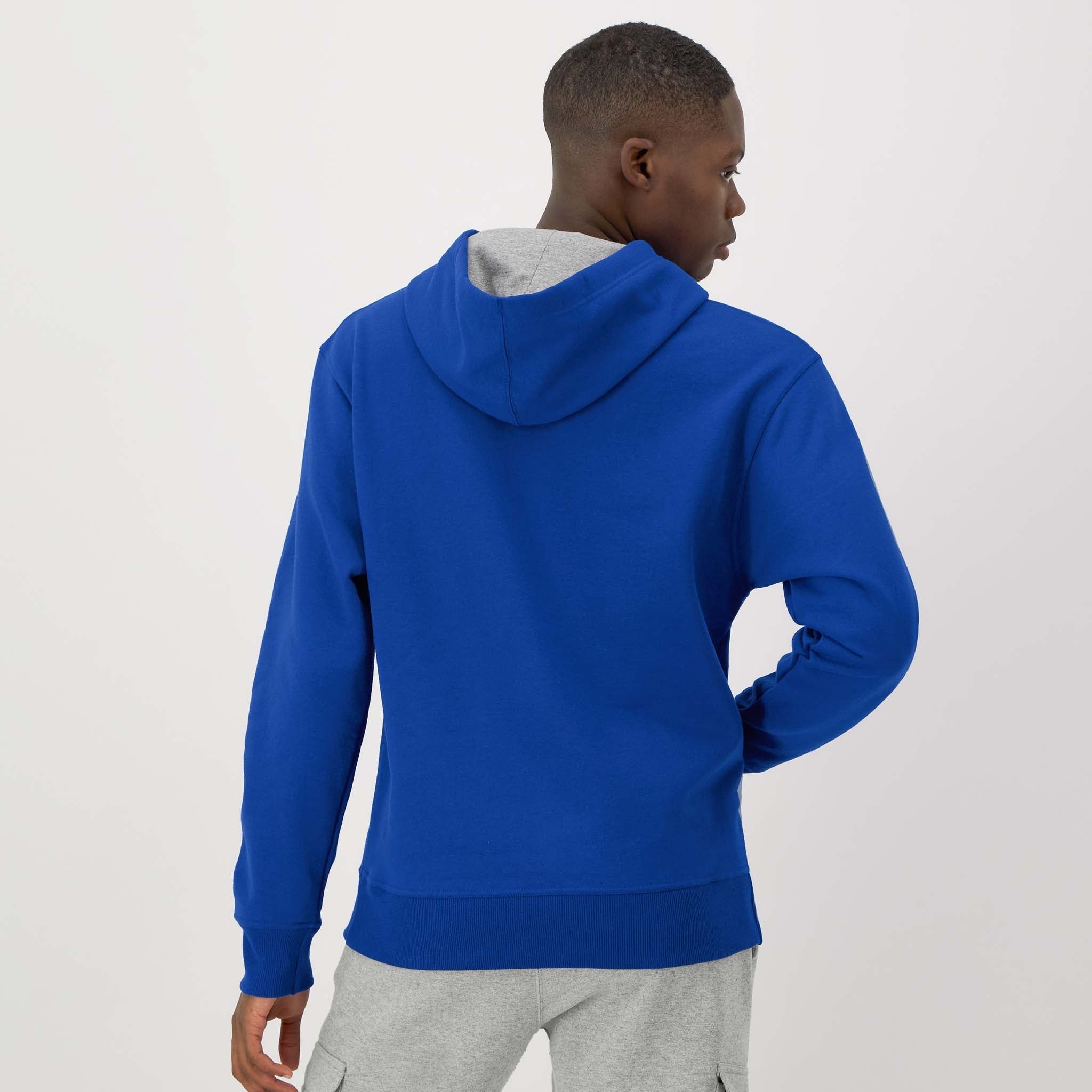 Men's Fleece Hoodie with Full Script Logo & Kangaroo Pocket | Powerblend
