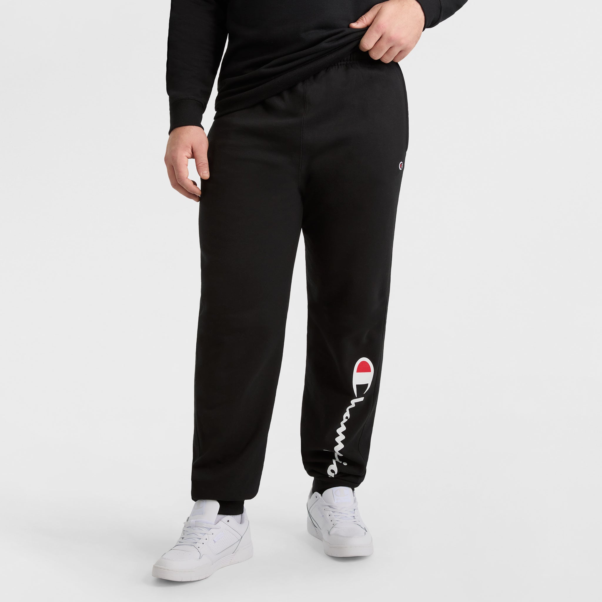 Men's Fleece Joggers with Champion Script Logo | Big & Tall