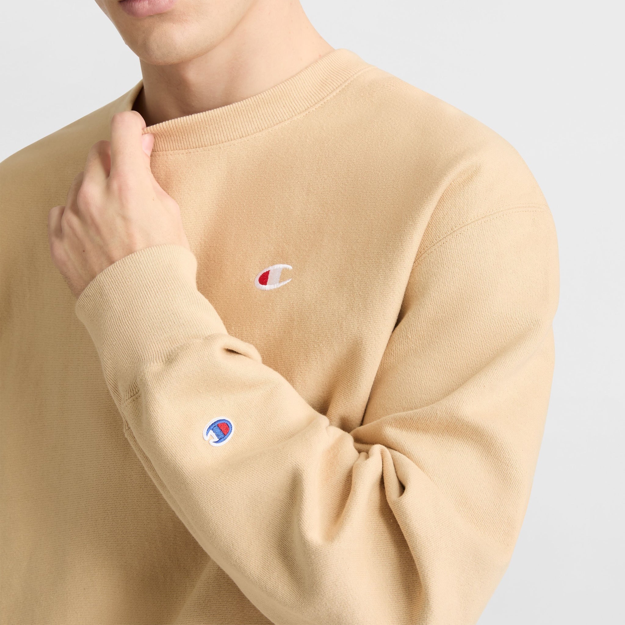 Reverse Weave Crewneck Sweatshirt with C Logo | Heavyweight & Durable