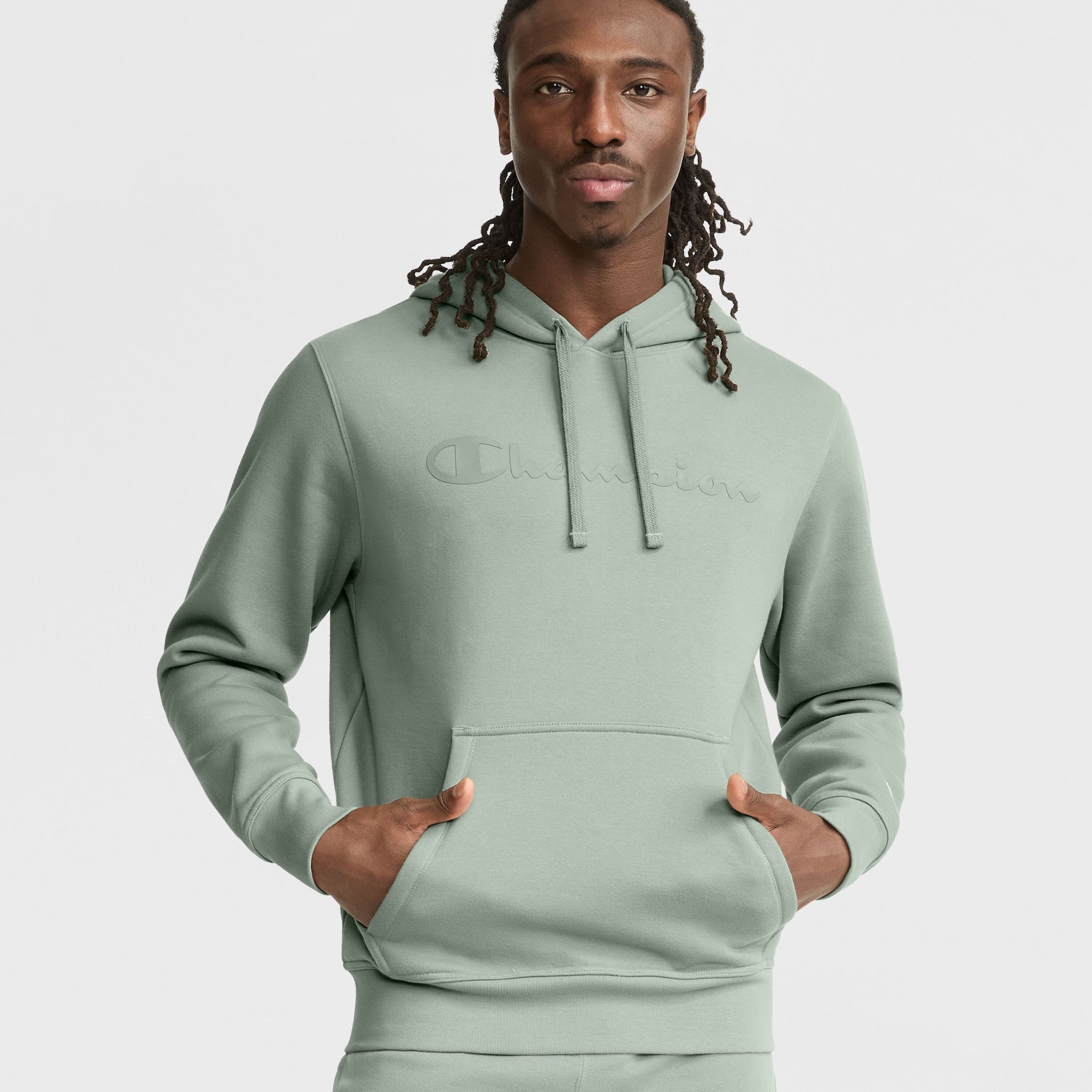 Powerblend Fleece Hoodie for Men with Tonal Logo | Soft & Durable