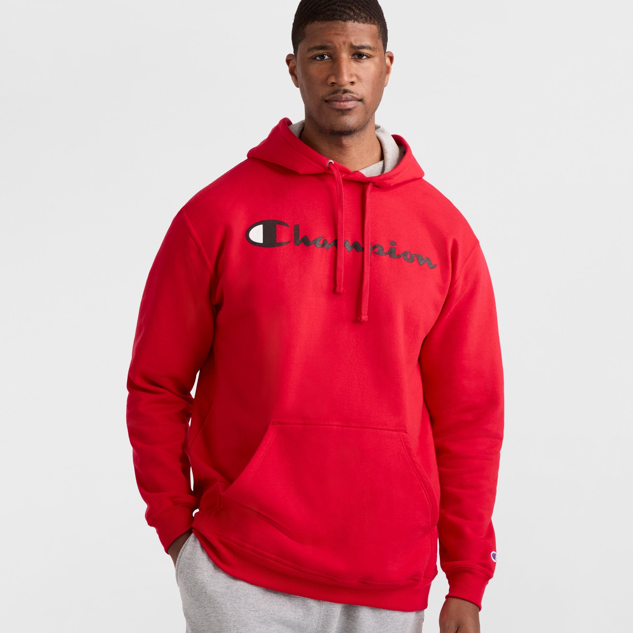 Men's Big & Tall Fleece Hoodie with Adjustable Hood | Powerblend