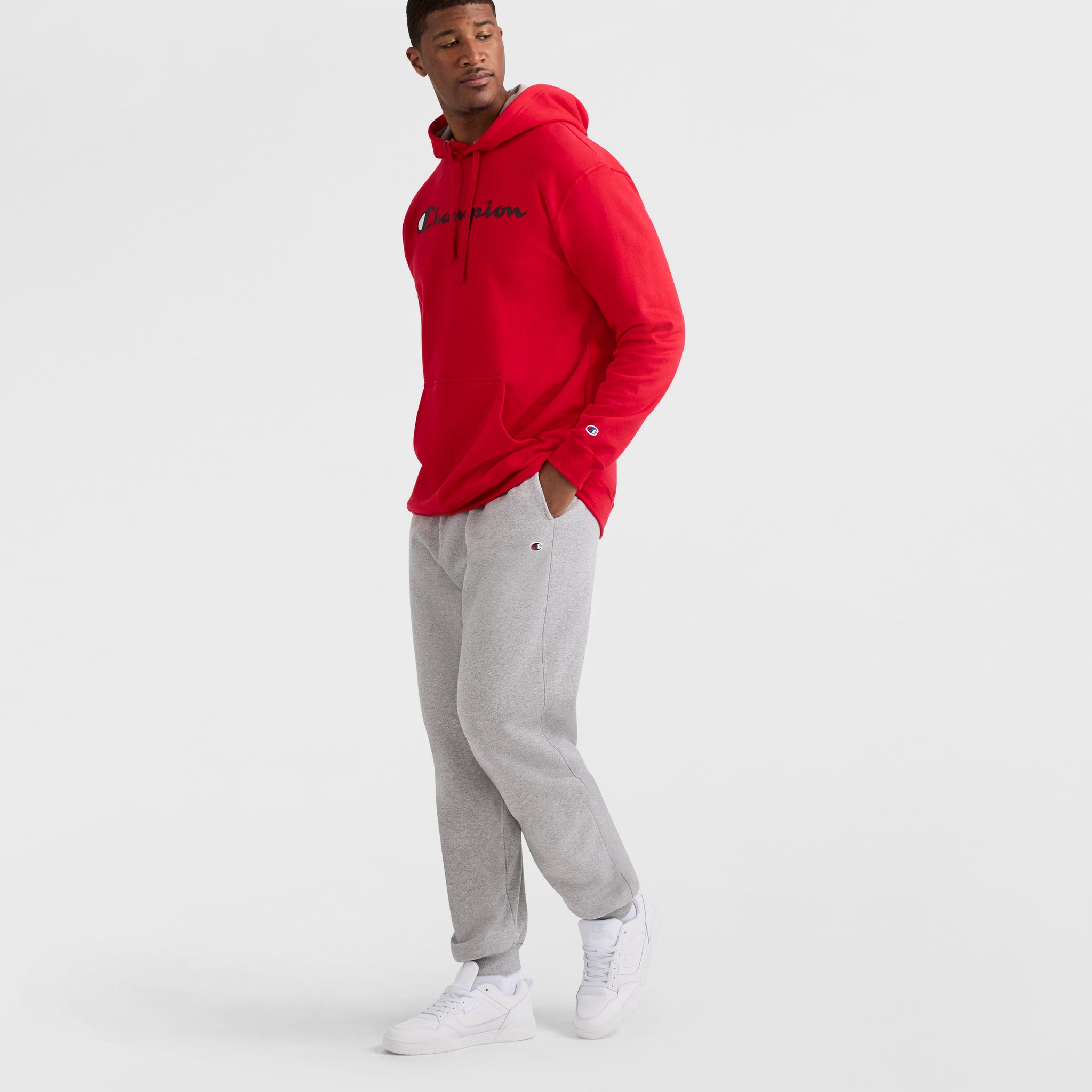 Men's Big & Tall Fleece Hoodie with Adjustable Hood | Powerblend