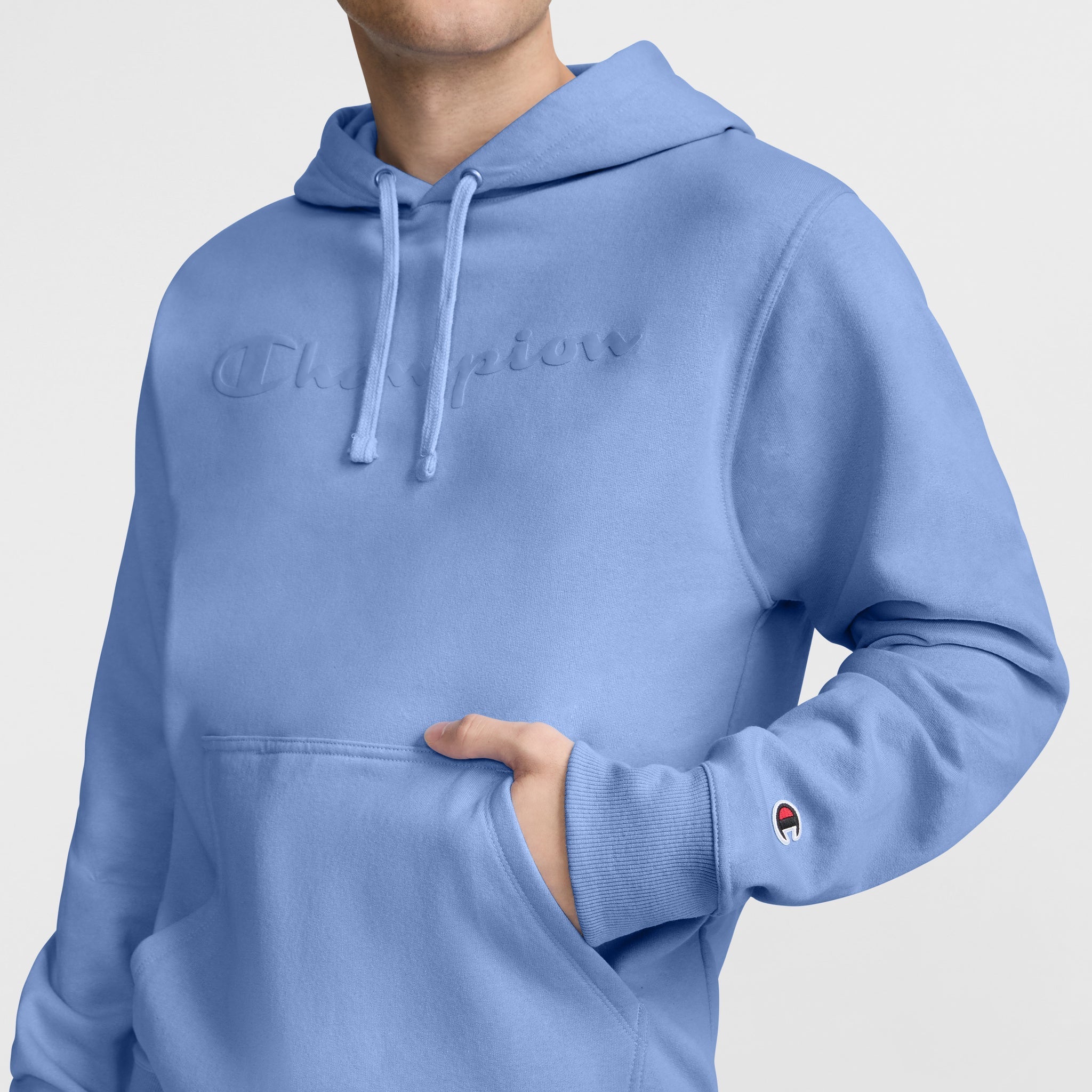Powerblend Fleece Hoodie for Men with Tonal Logo | Soft & Durable