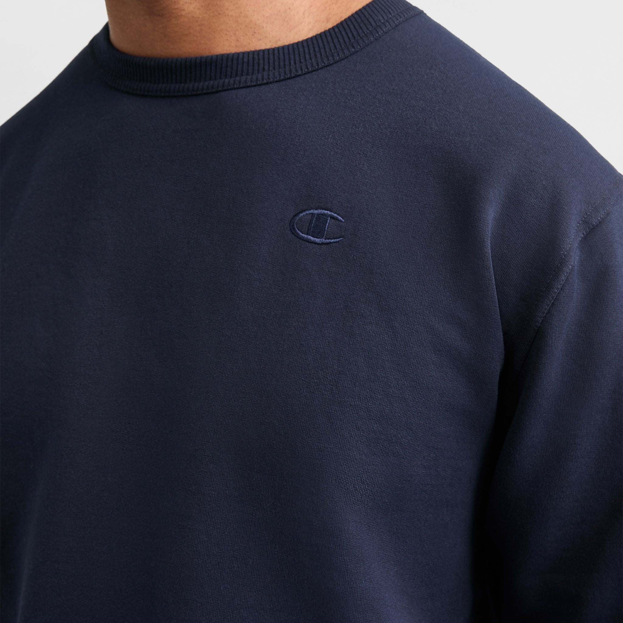 Men's Big & Tall Powerblend Crewneck Sweatshirt with C Logo | Champion