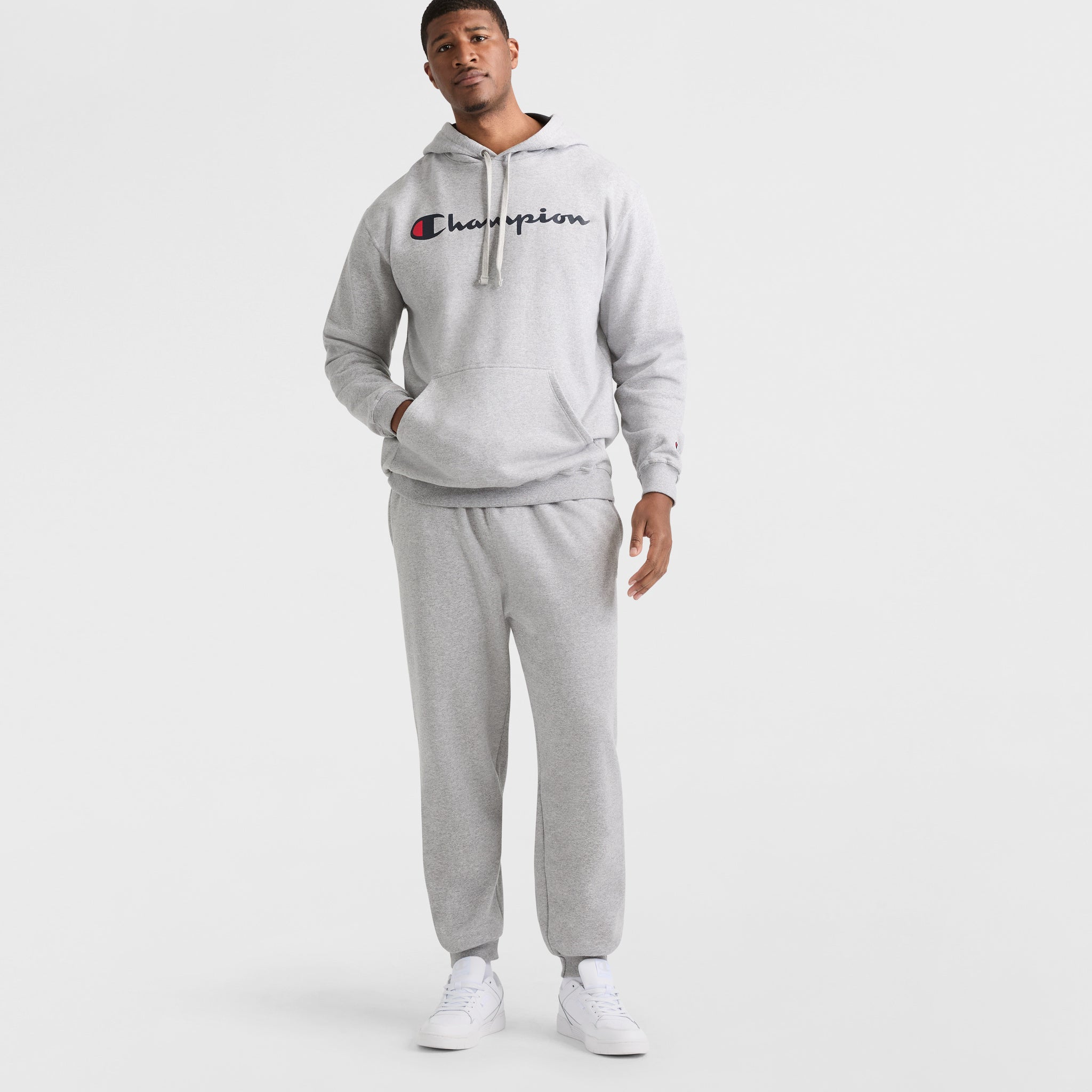 Men's Big & Tall Fleece Hoodie with Adjustable Hood | Powerblend
