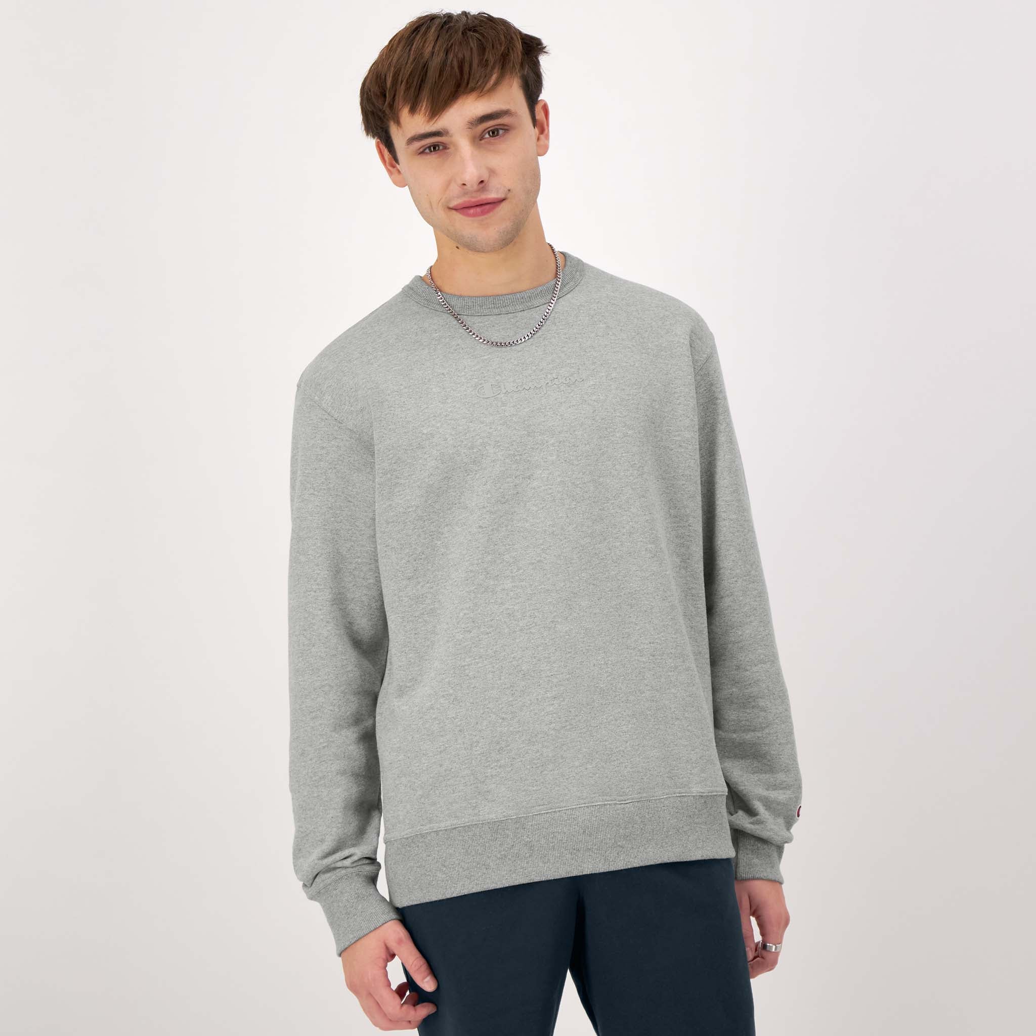 Powerblend Fleece Crewneck Sweatshirt for Men | Tonal Logo