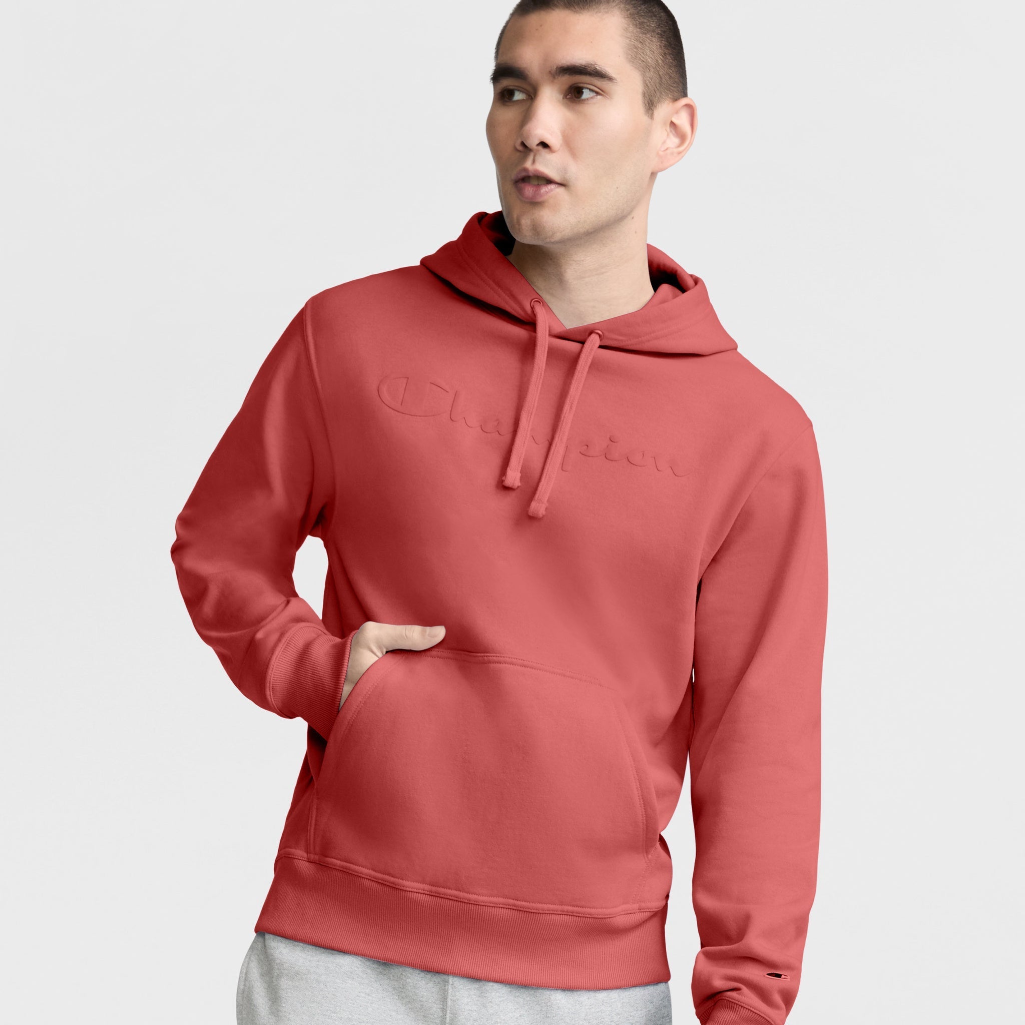 Powerblend Fleece Hoodie for Men with Tonal Logo | Soft & Durable