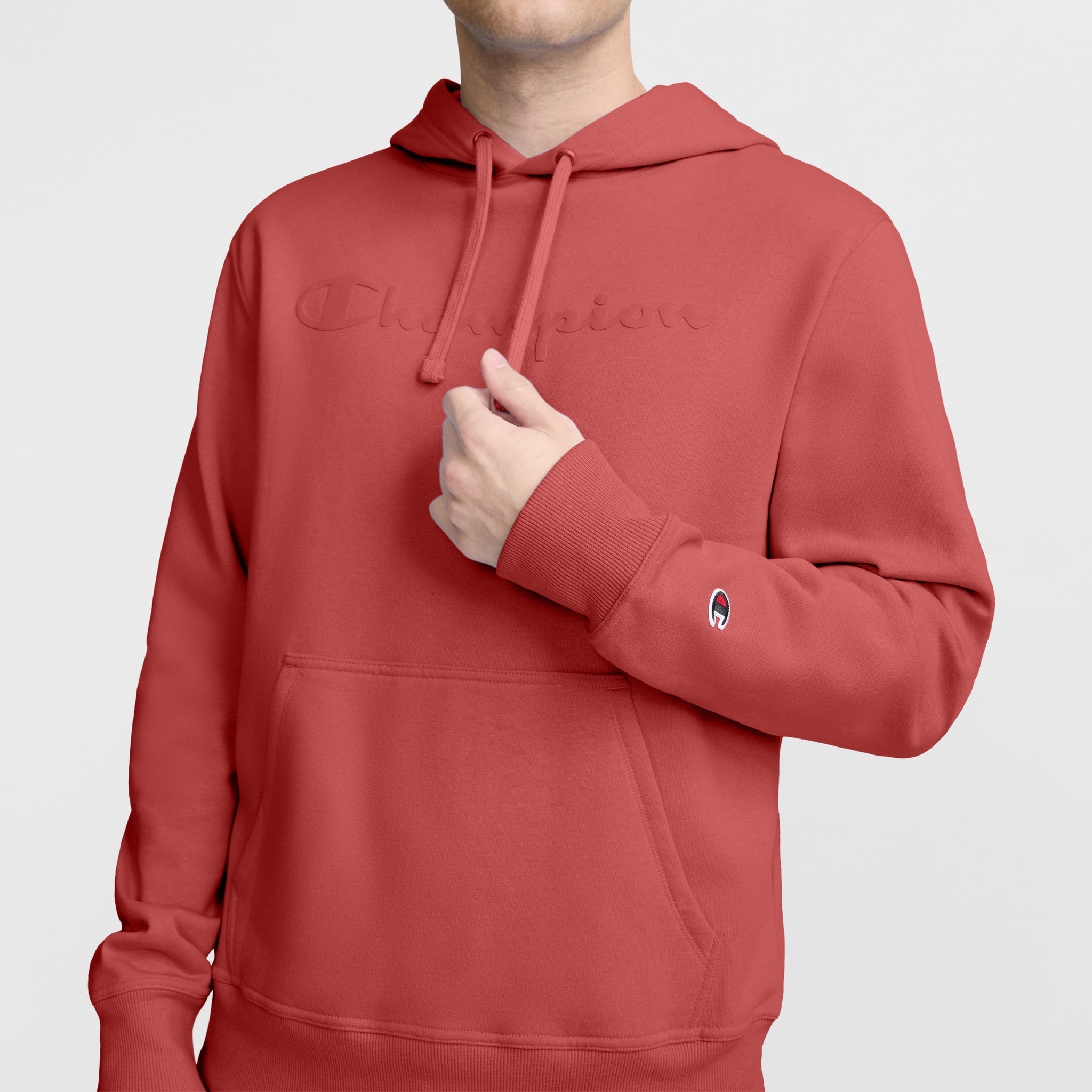 Powerblend Fleece Hoodie for Men with Tonal Logo | Soft & Durable
