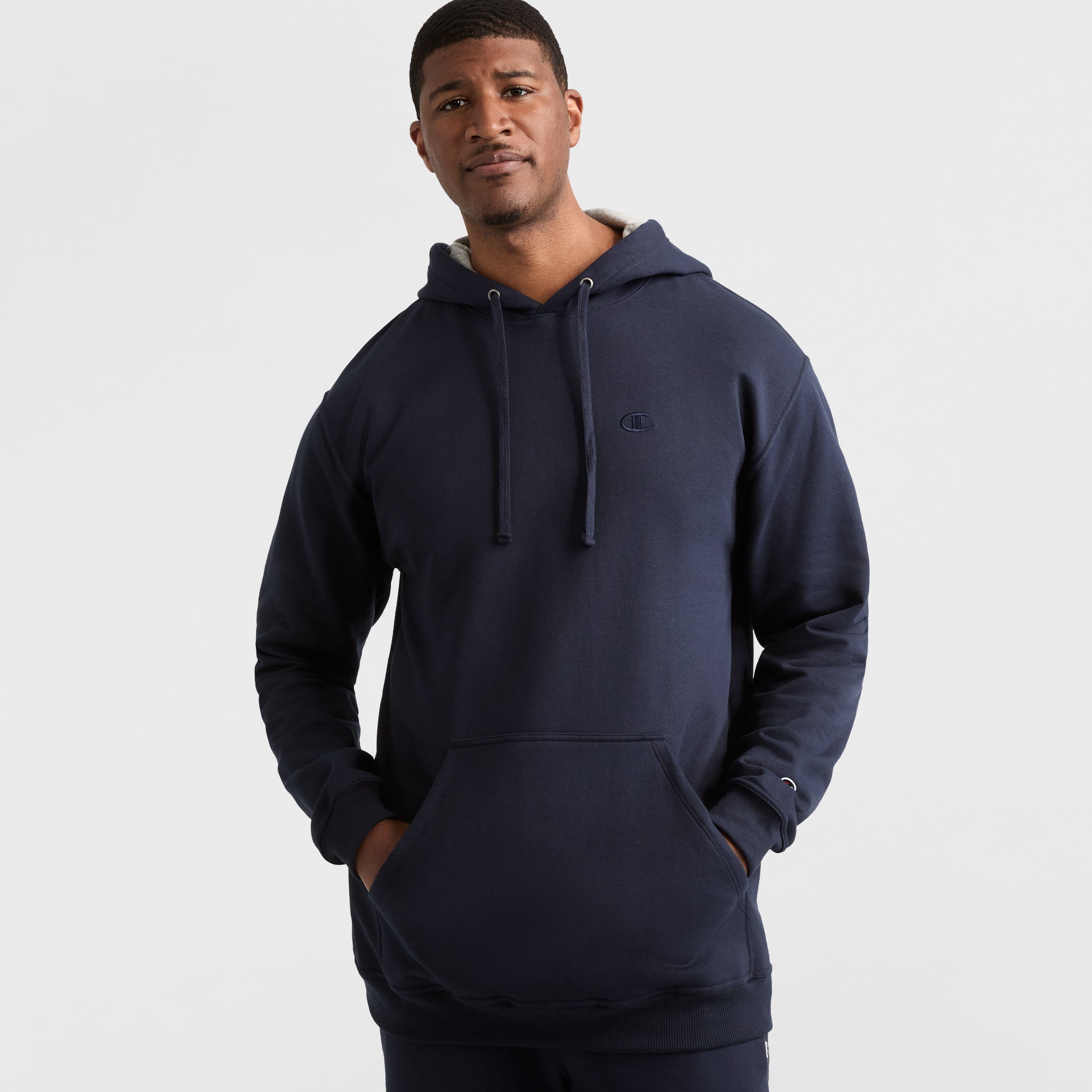 Men's Big & Tall Powerblend Hoodie with C Logo | Classic Comfort