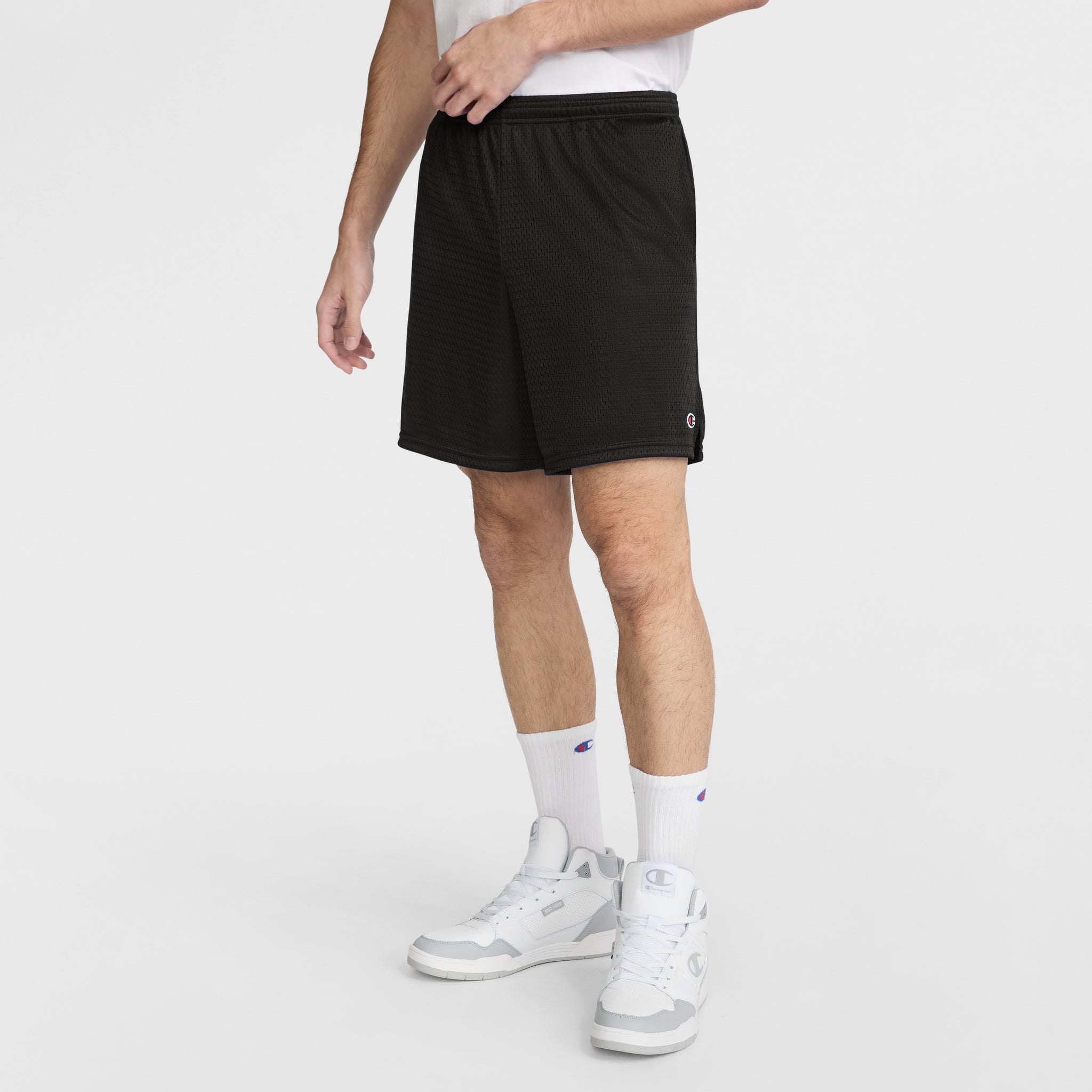 Men's 7\" Mesh Shorts with Elastic Waist & Side Pockets | Champion