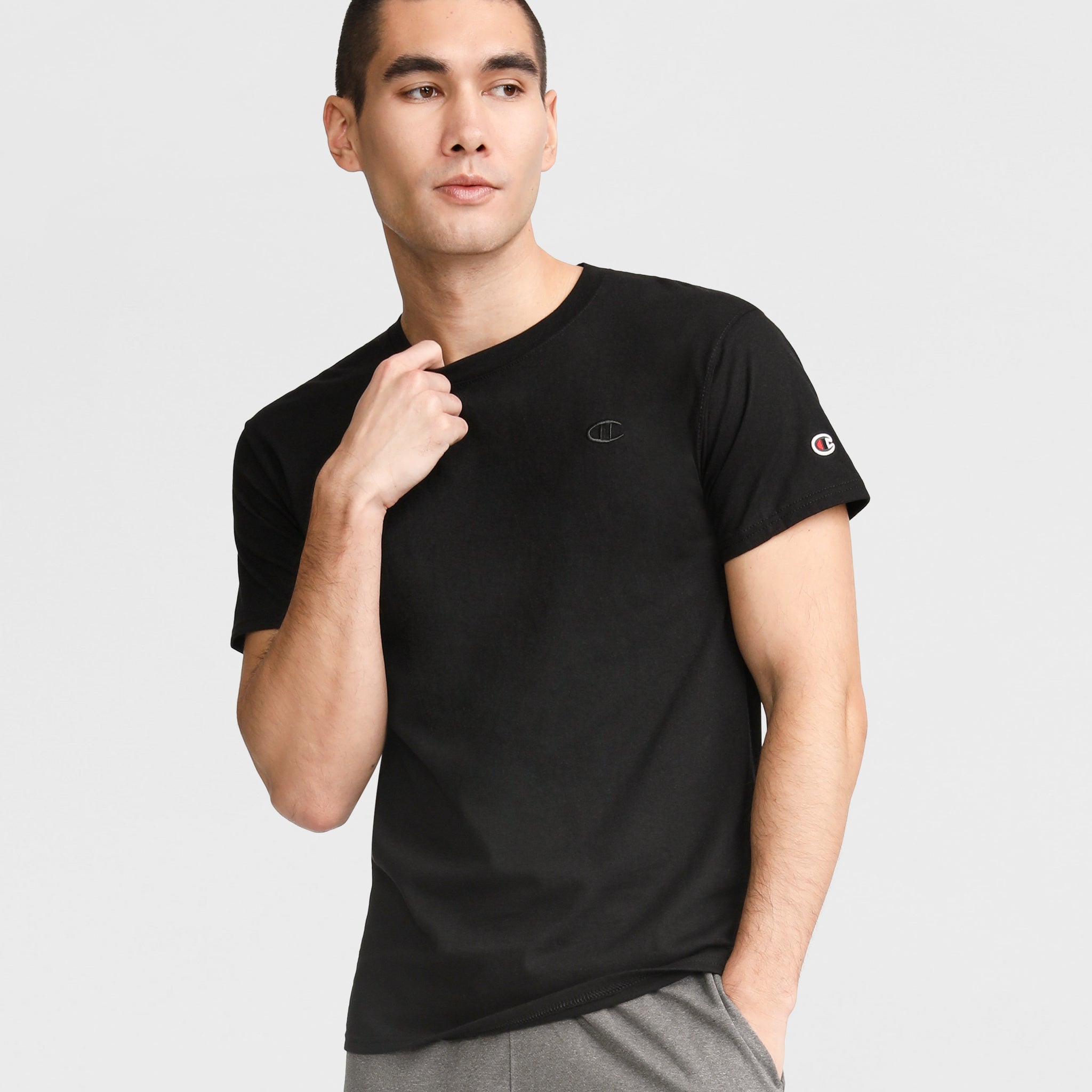 Classic Cotton Men's T-Shirt with C Logo | Standard Fit Crewneck