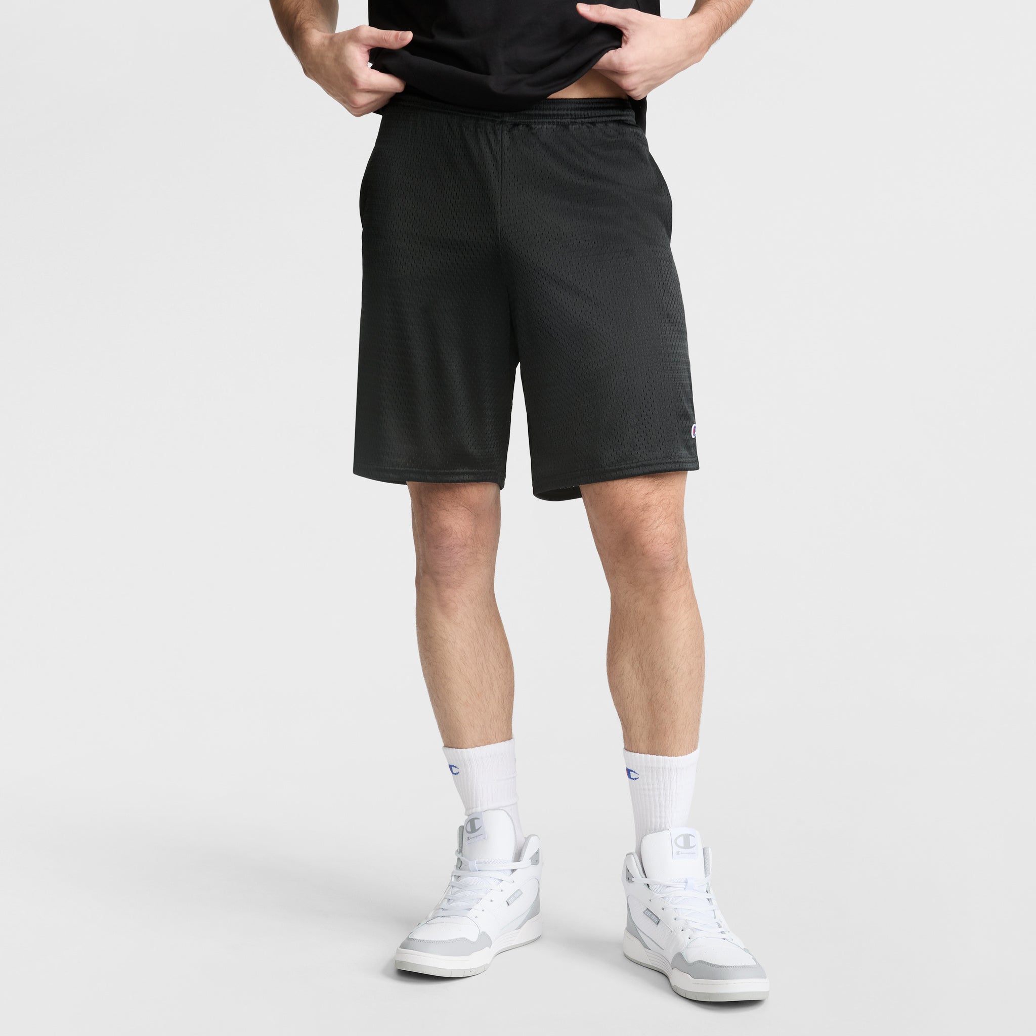 Classic Mesh Shorts 9" Inseam with C Logo | Champion