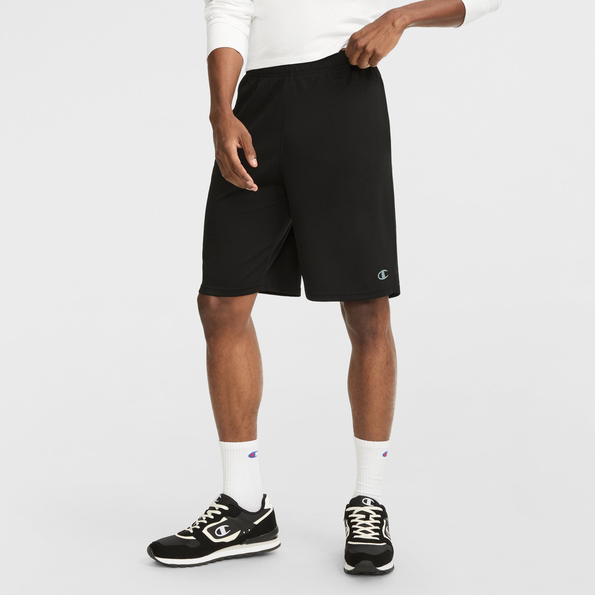 10\" Moisture-Wicking Sport Shorts for Men with Side Pockets | Champion