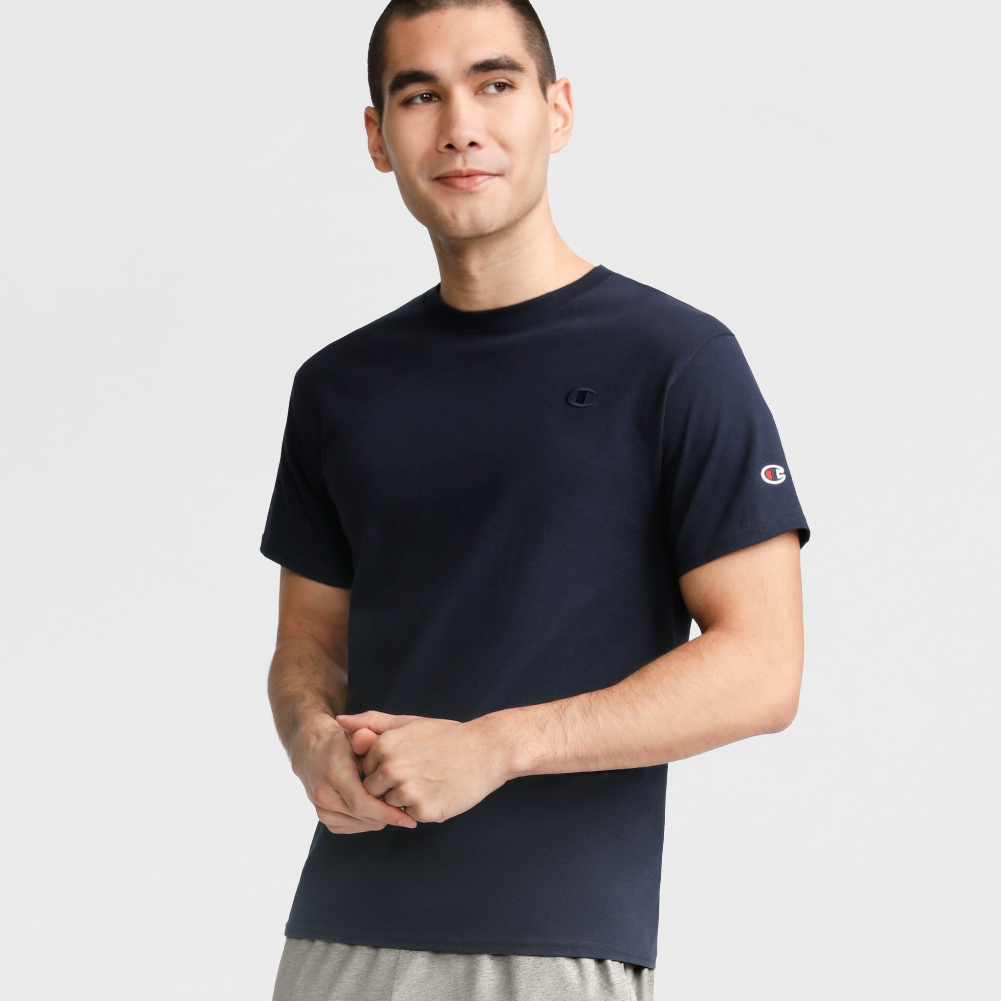 Classic Cotton Men's T-Shirt with C Logo | Standard Fit Crewneck