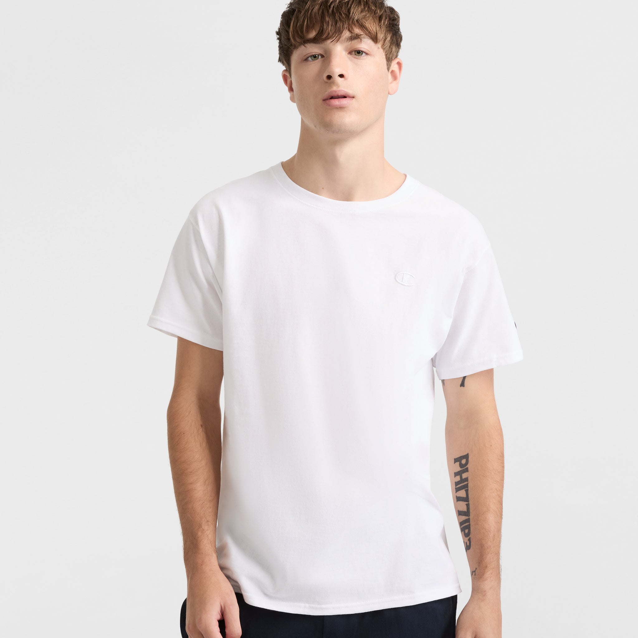 Classic Cotton Men's T-Shirt with C Logo | Standard Fit Crewneck