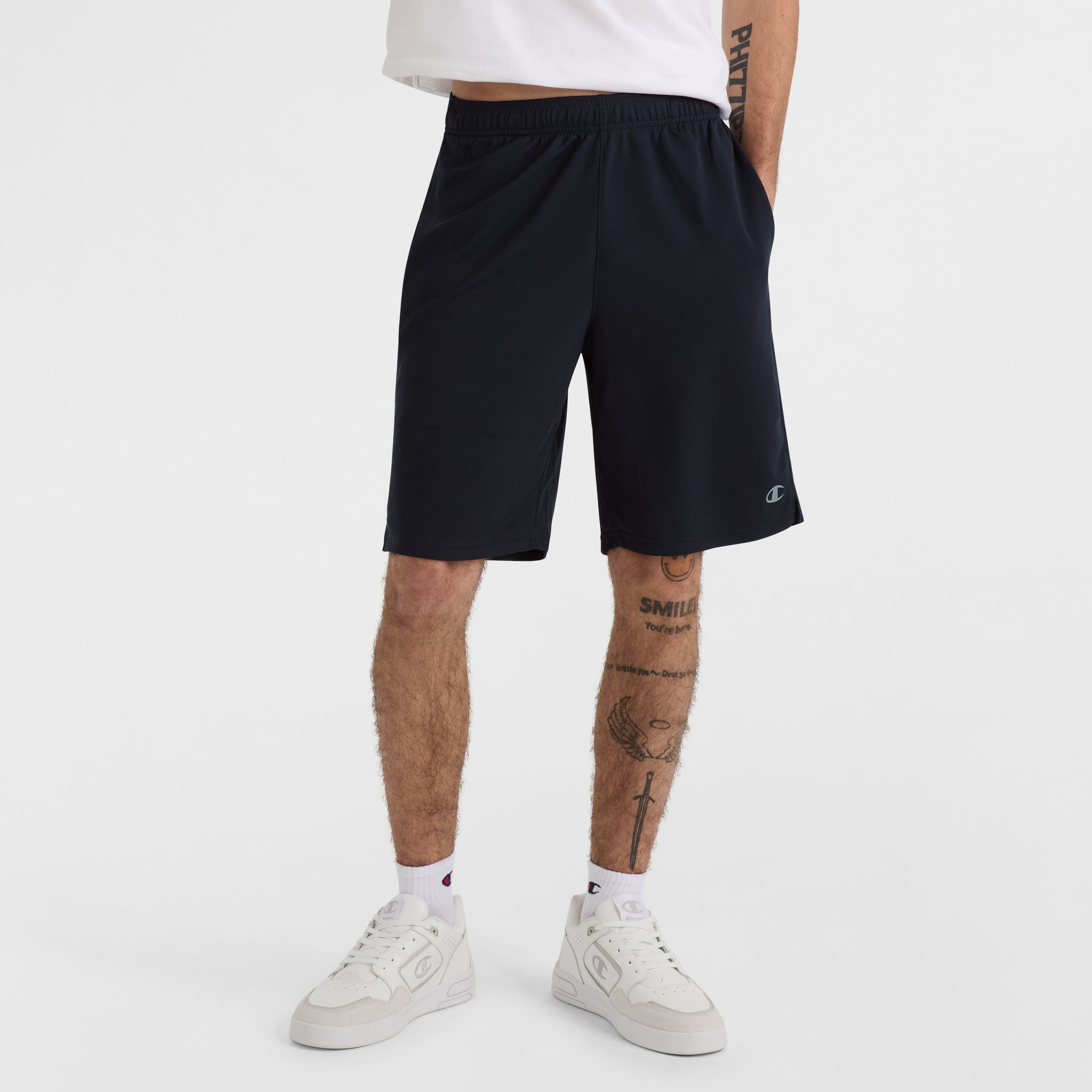 10\" Moisture-Wicking Sport Shorts for Men with Side Pockets | Champion