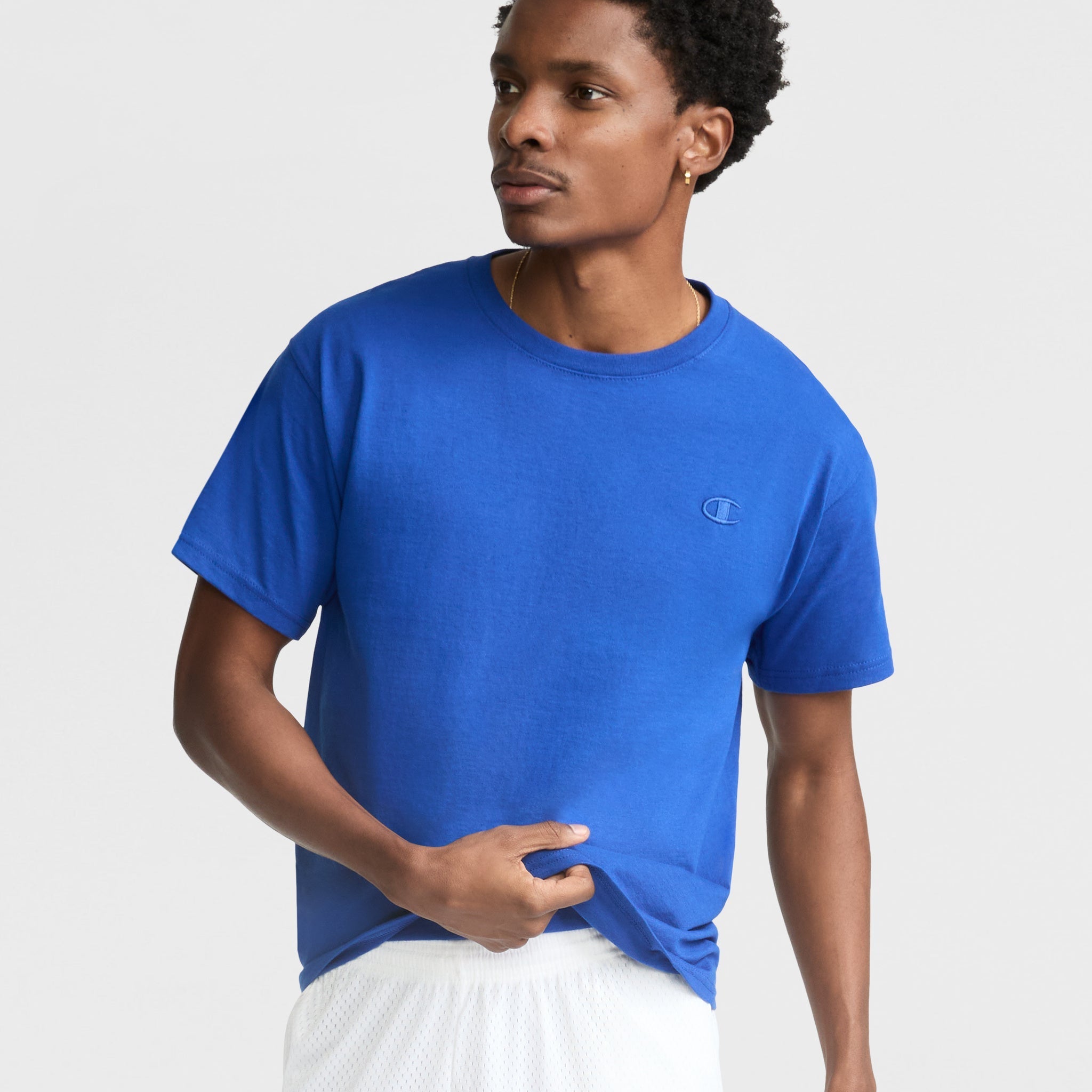 Classic Cotton Men's T-Shirt with C Logo | Standard Fit Crewneck