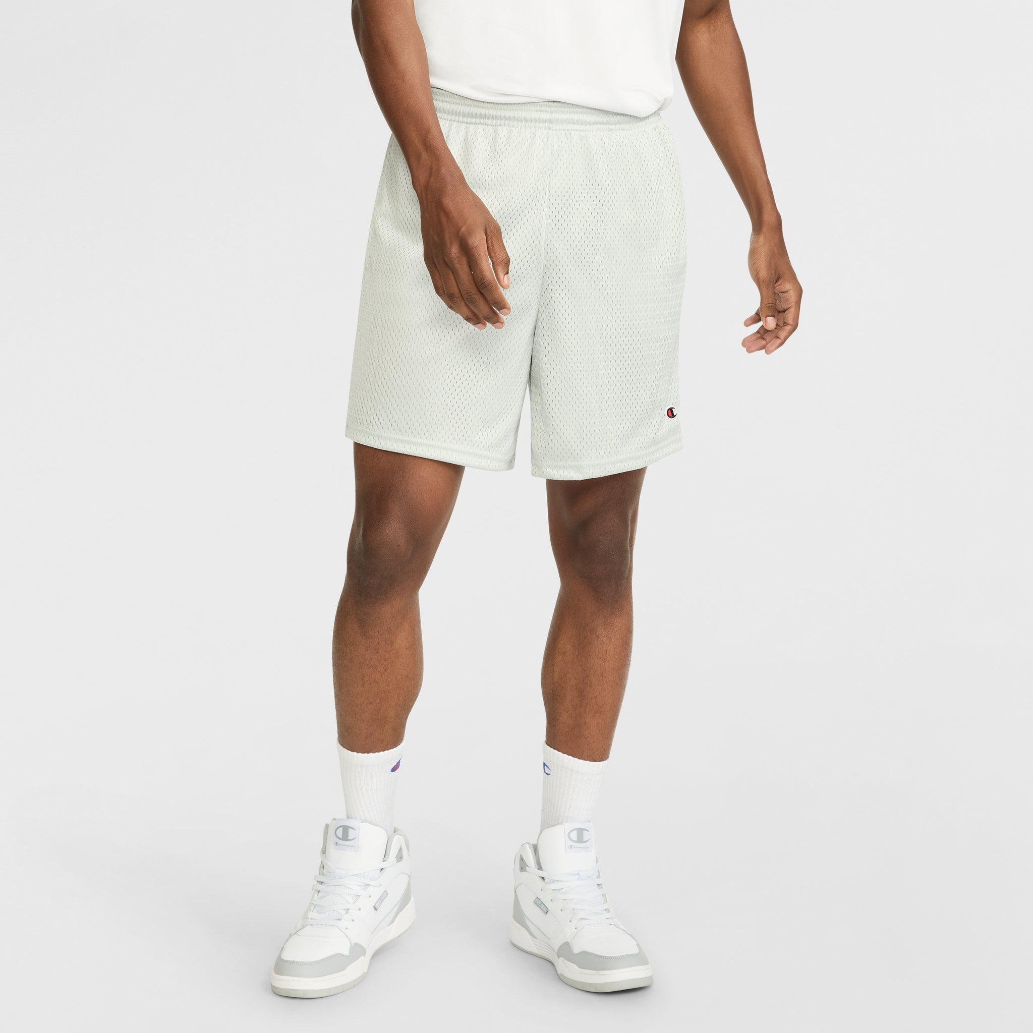 Men's 7\" Mesh Shorts with Elastic Waist & Side Pockets | Champion