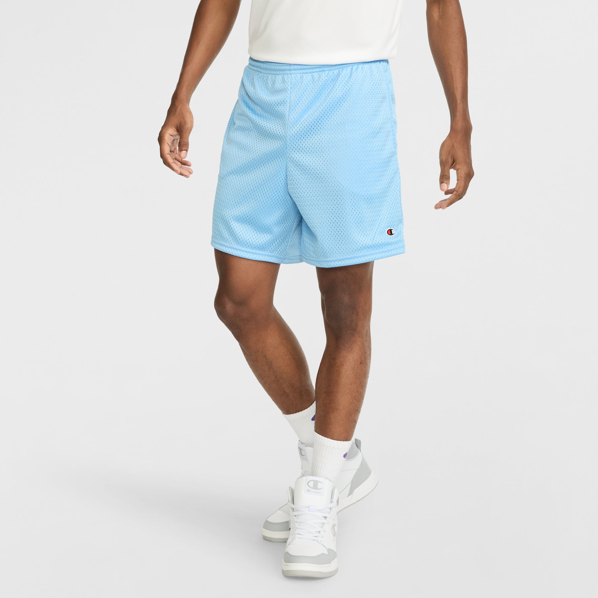 Men's 7\" Mesh Shorts with Elastic Waist & Side Pockets | Champion