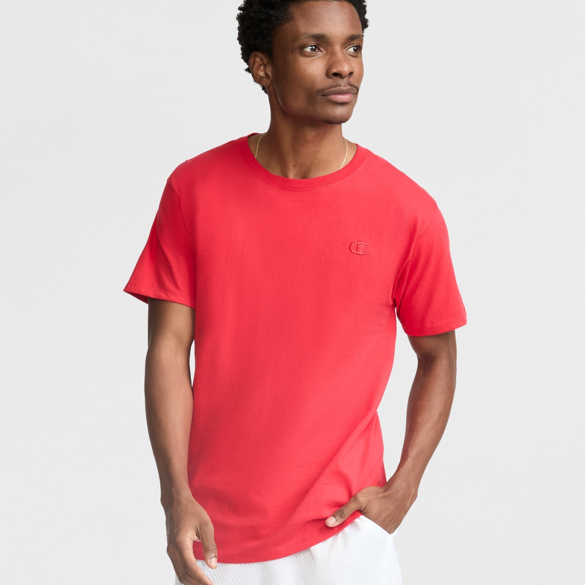 Classic Cotton Men's T-Shirt with C Logo | Standard Fit Crewneck