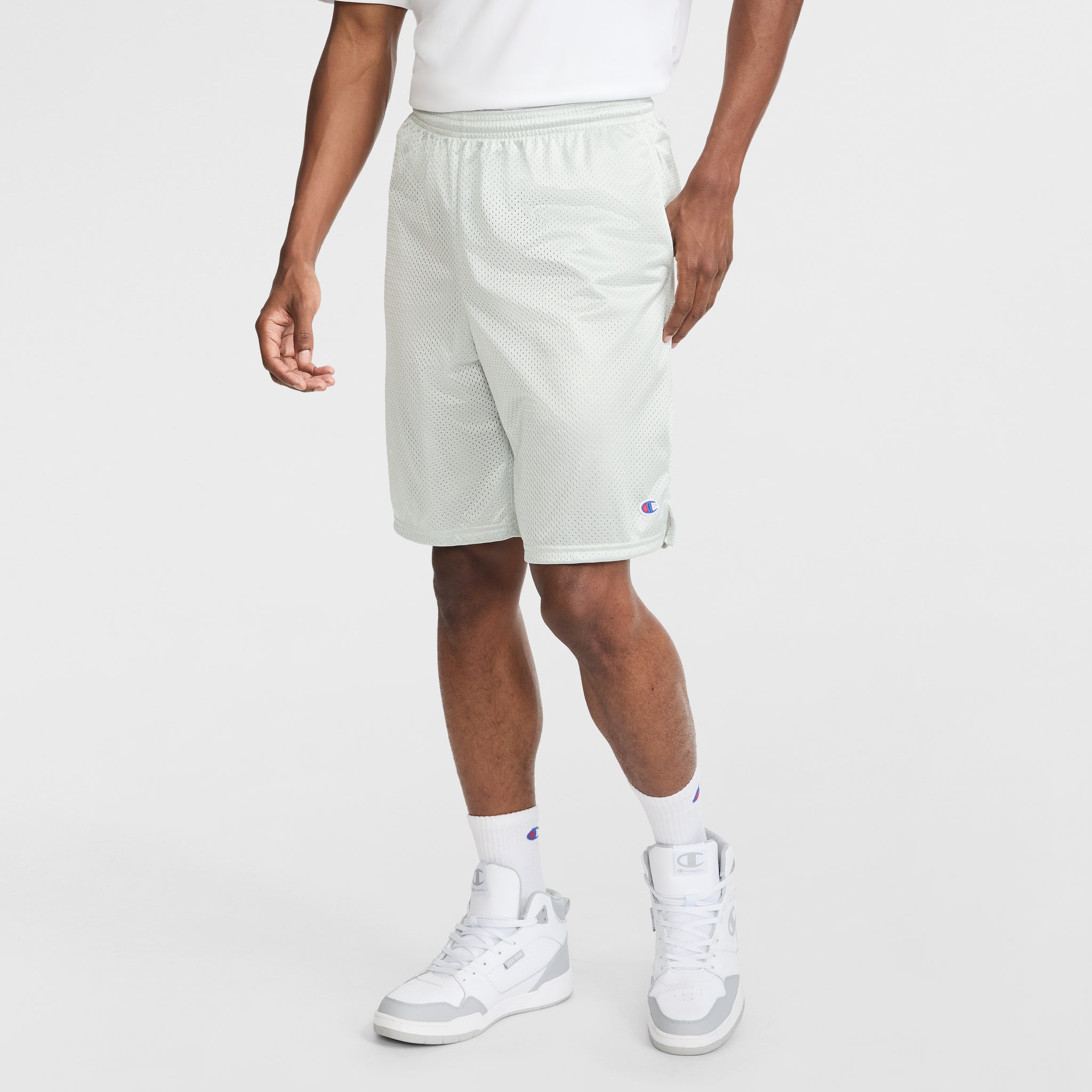 Classic Mesh Shorts 9" Inseam with C Logo | Champion