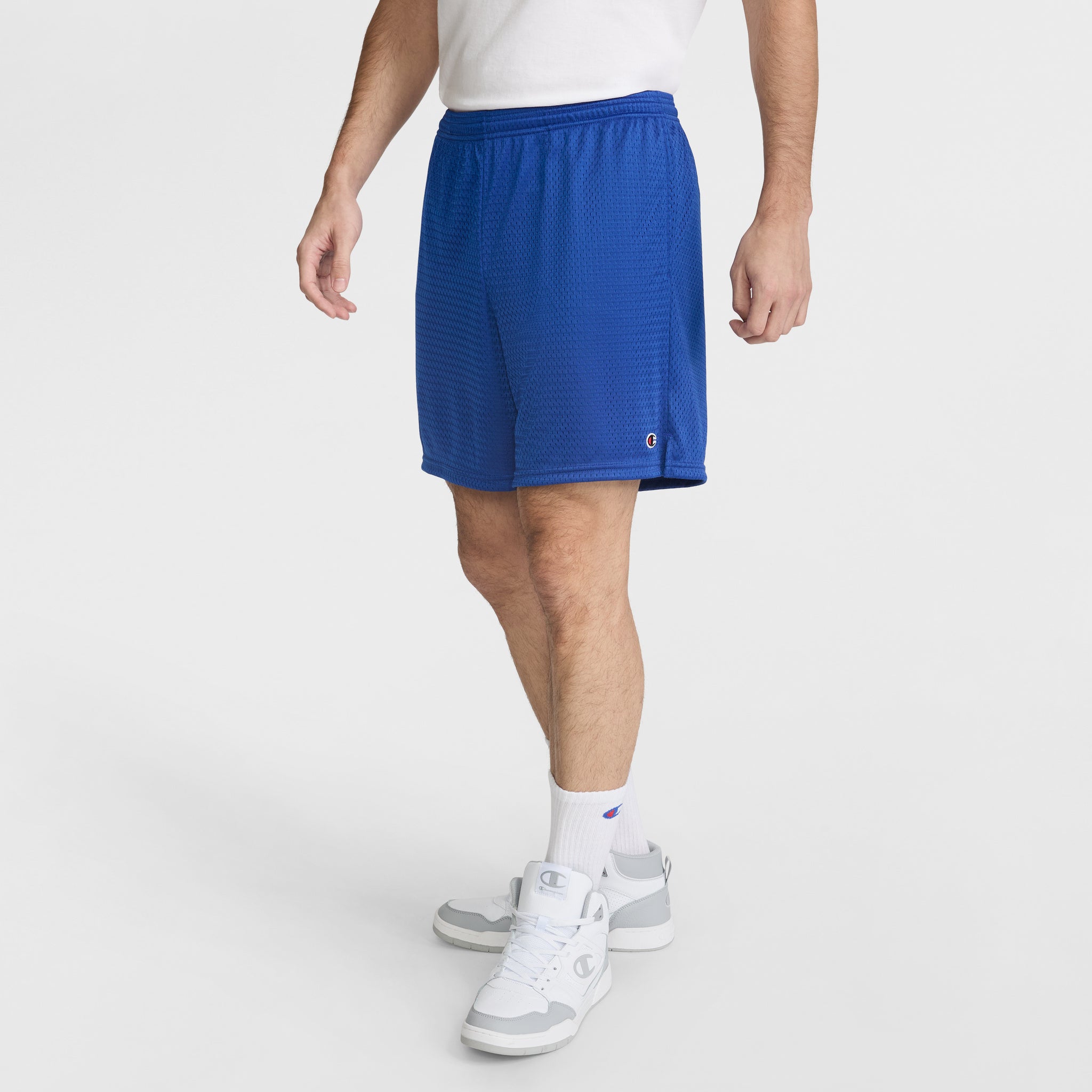 Men's 7\" Mesh Shorts with Elastic Waist & Side Pockets | Champion