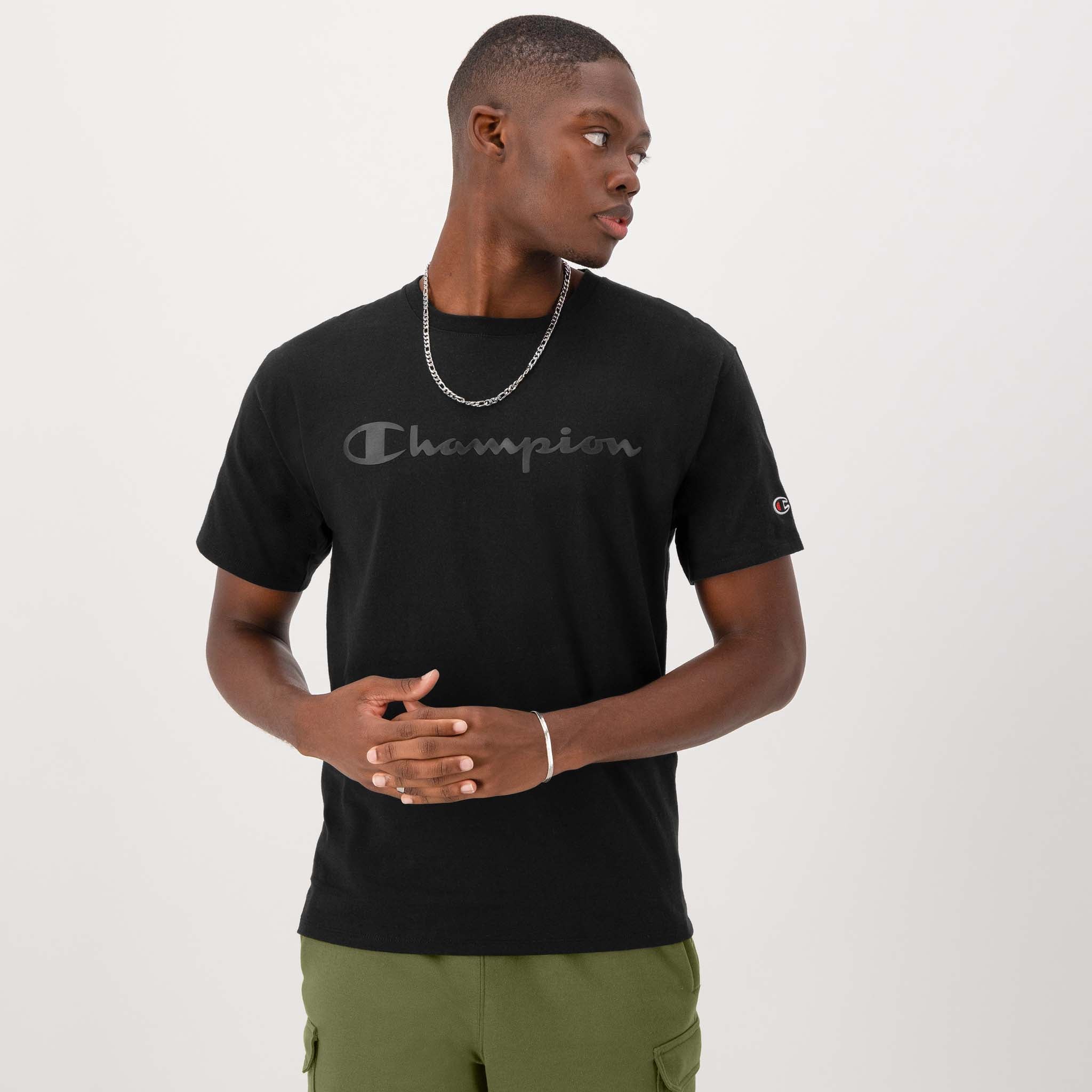 Classic Men's Graphic T-Shirt with Tonal Logo | Champion