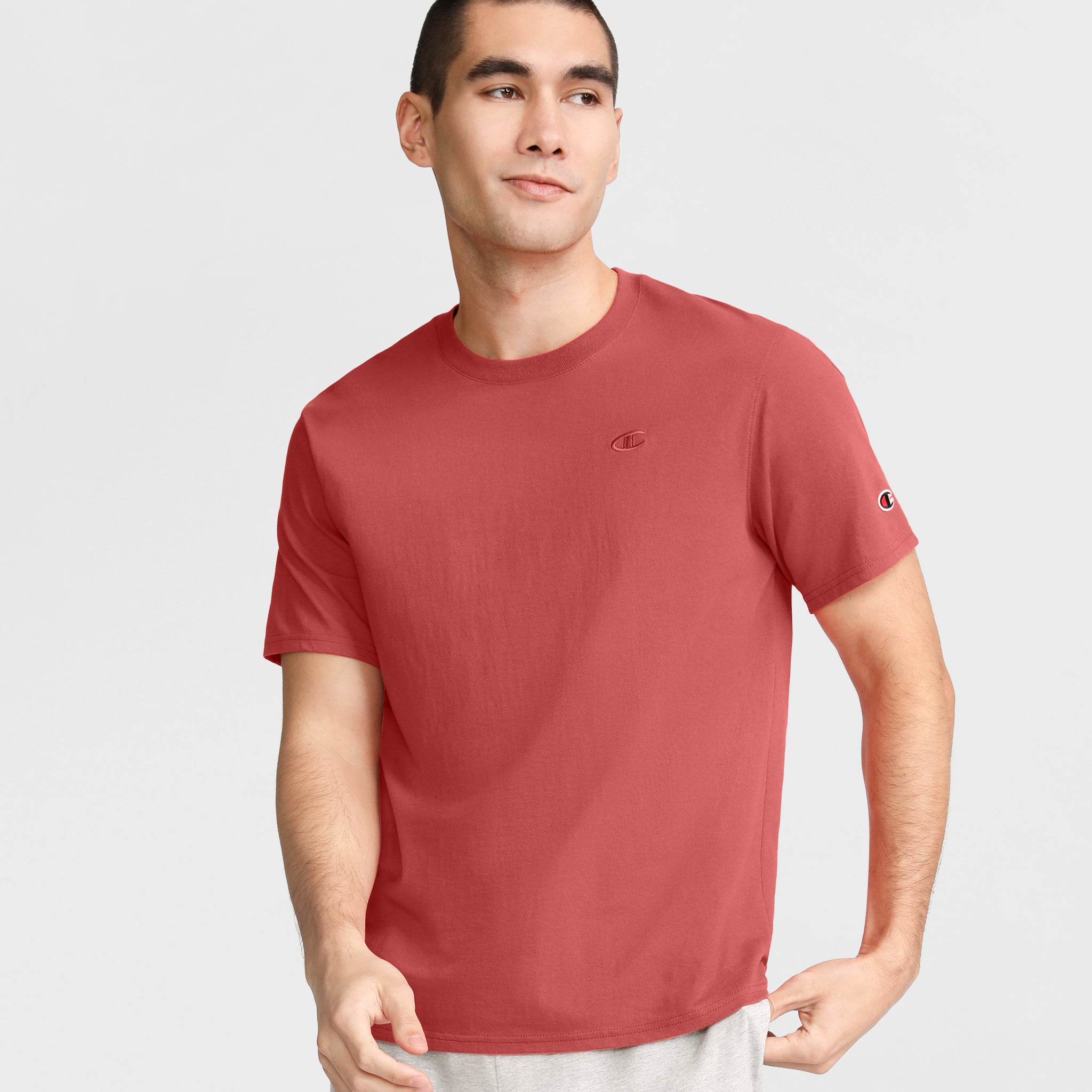Classic Cotton Men's T-Shirt with C Logo | Standard Fit Crewneck
