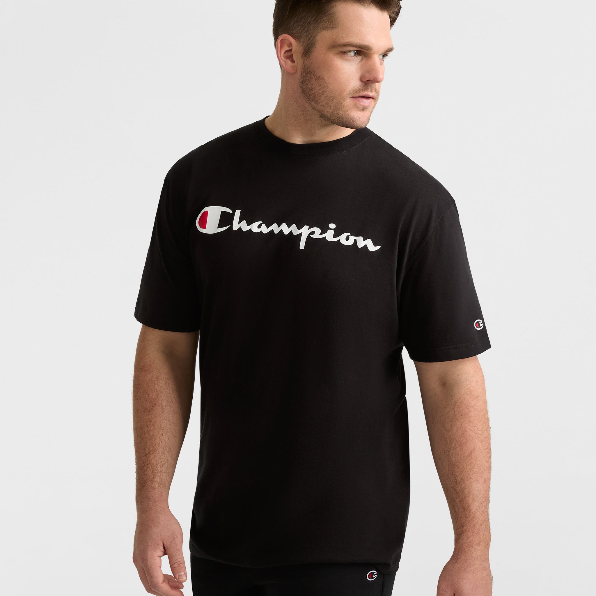 Classic Big & Tall Graphic T-Shirt with Script Logo | Champion