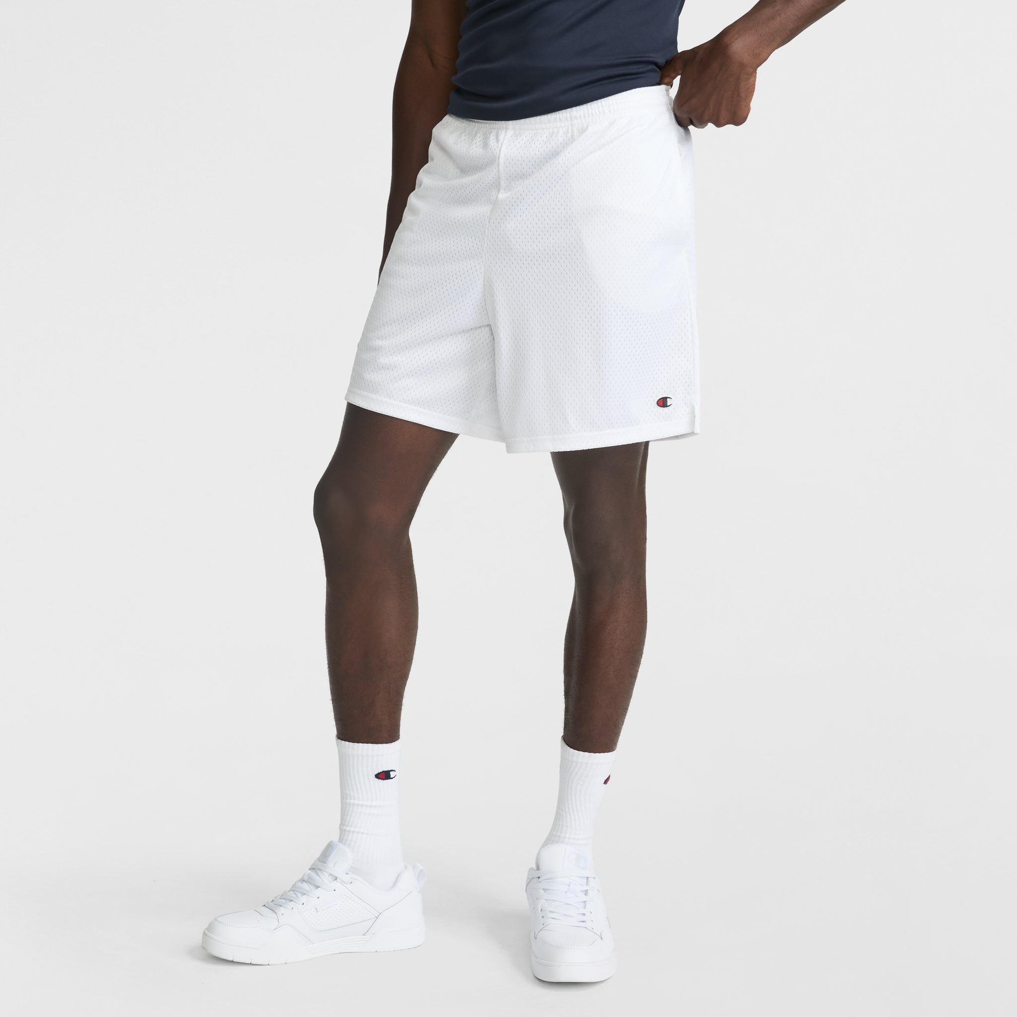 Men's 7\" Mesh Shorts with Elastic Waist & Side Pockets | Champion