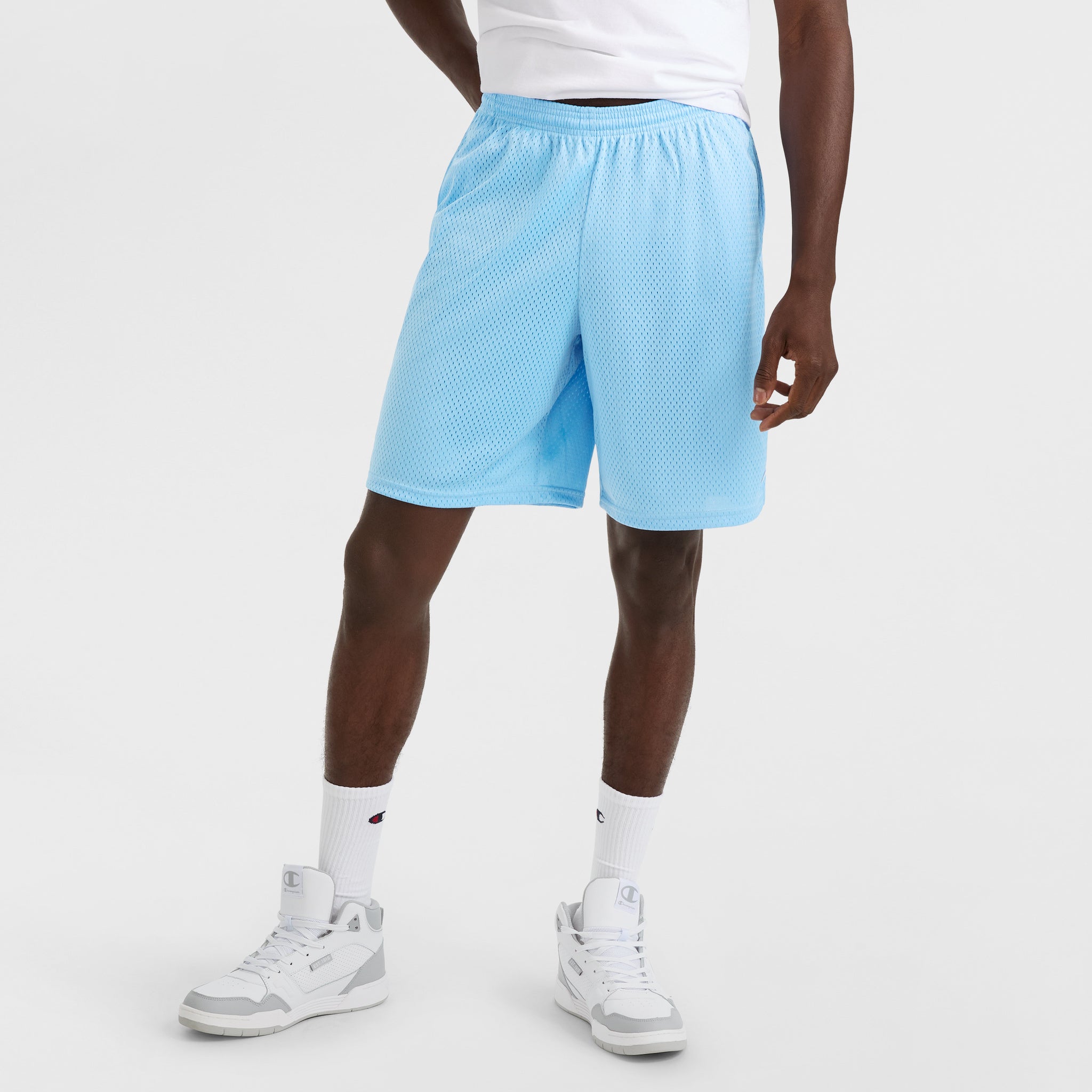 Classic Mesh Shorts 9" Inseam with C Logo | Champion