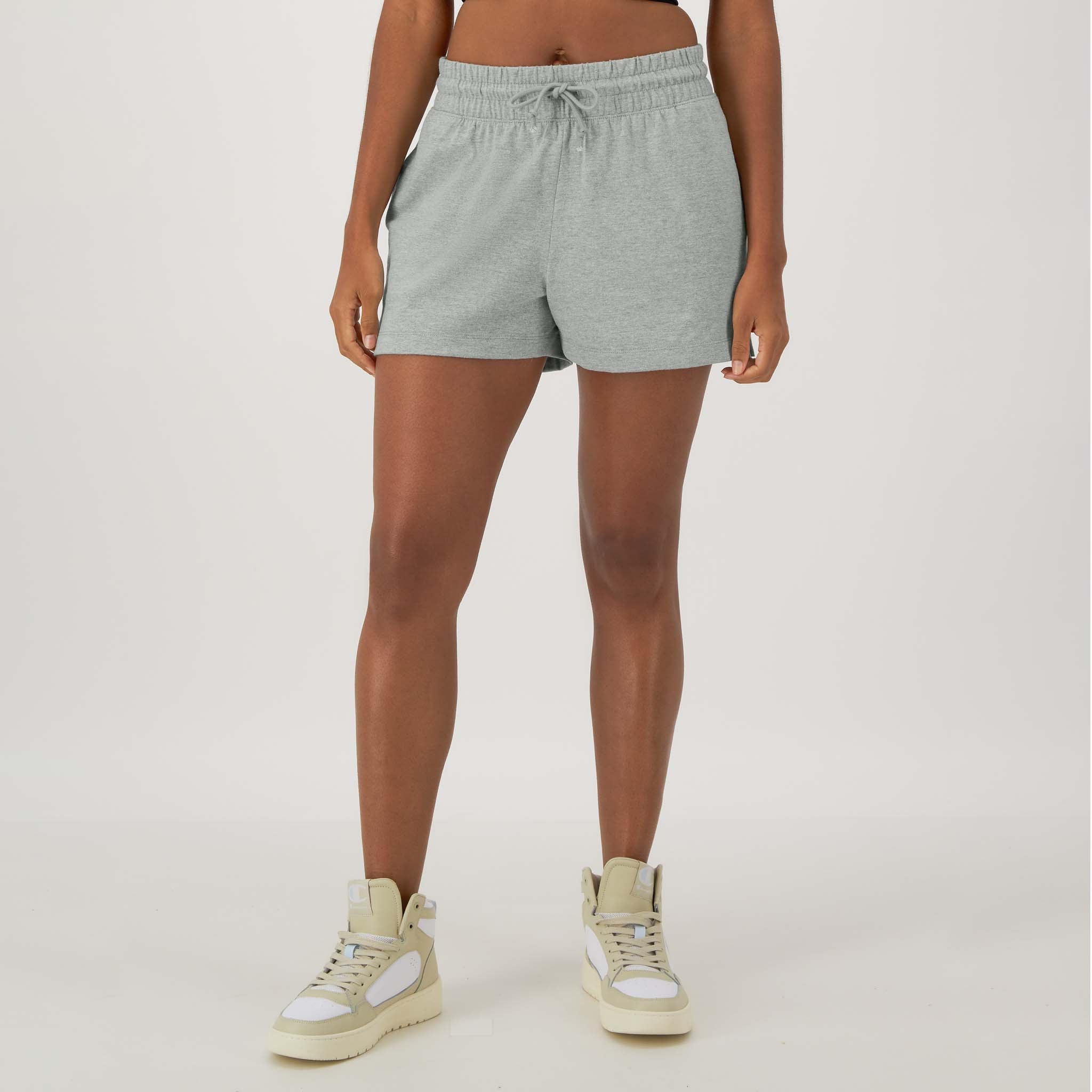 Women's Cotton Blend Shorts with Elastic Waistband | Champion C Logo