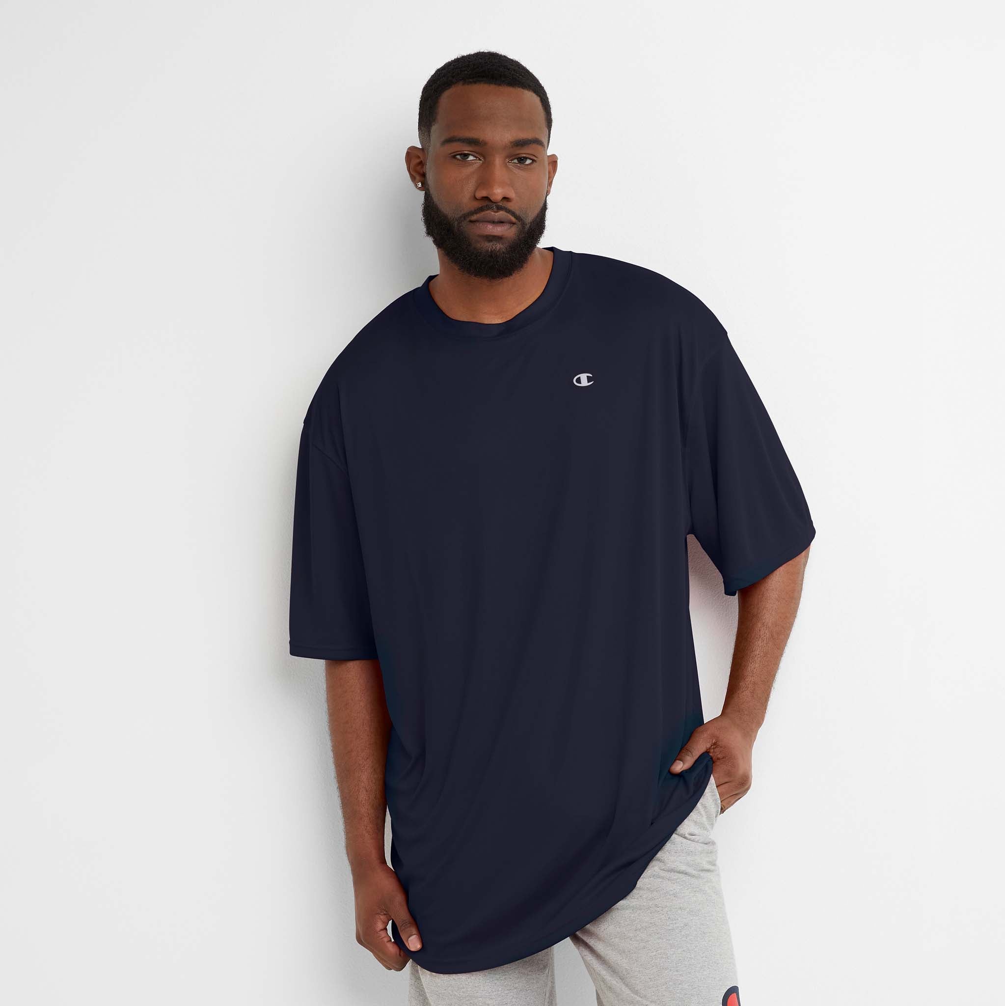 Reflective Logo Moisture-Wicking Sport T-Shirt for Men | Big & Tall