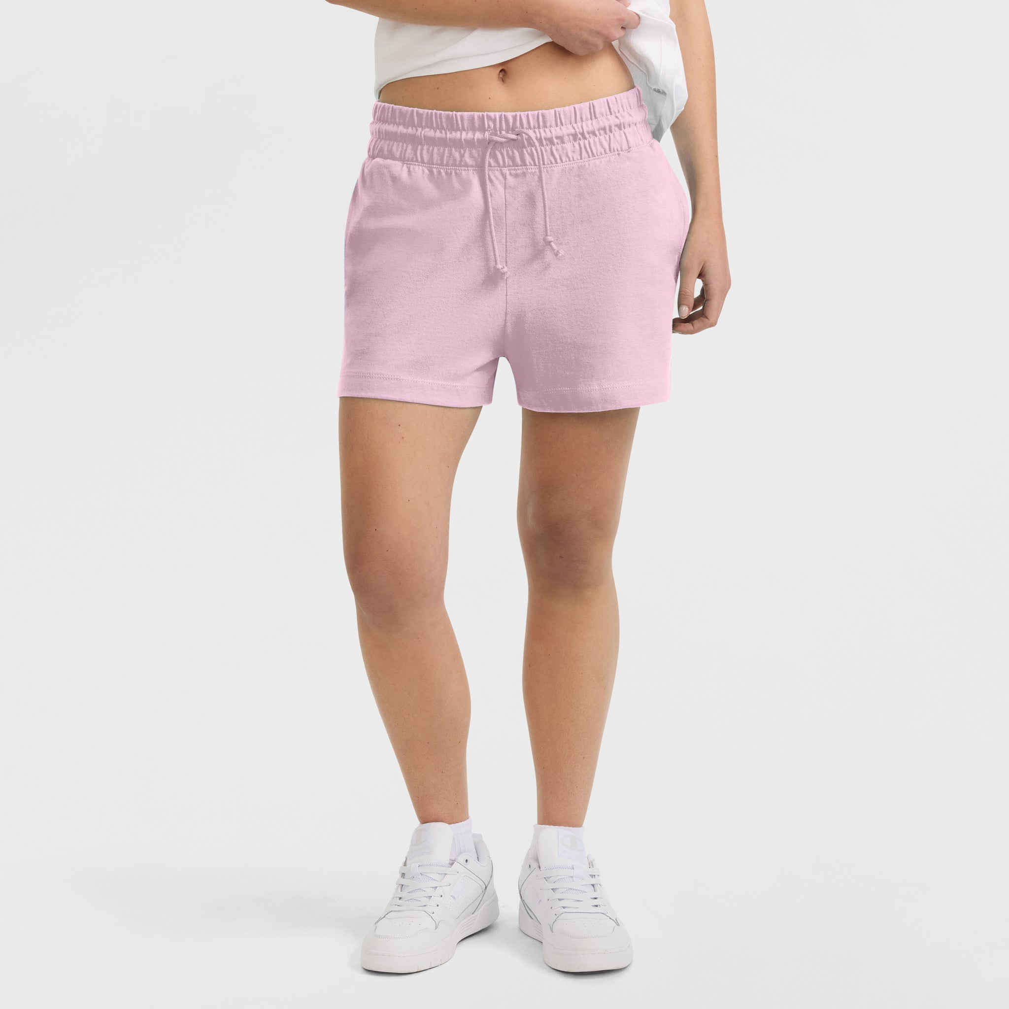 Women's Cotton Blend Shorts with Elastic Waistband | Champion C Logo
