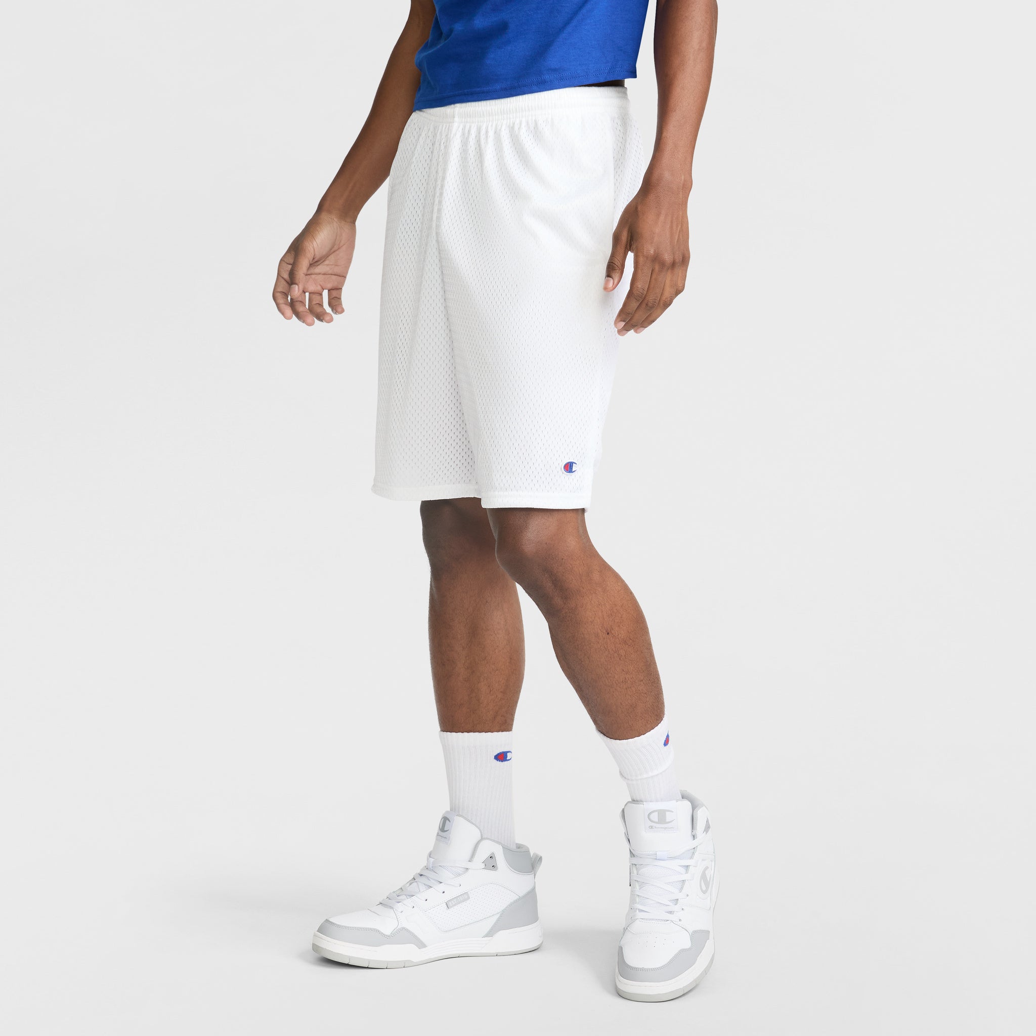 Classic Mesh Shorts 9" Inseam with C Logo | Champion