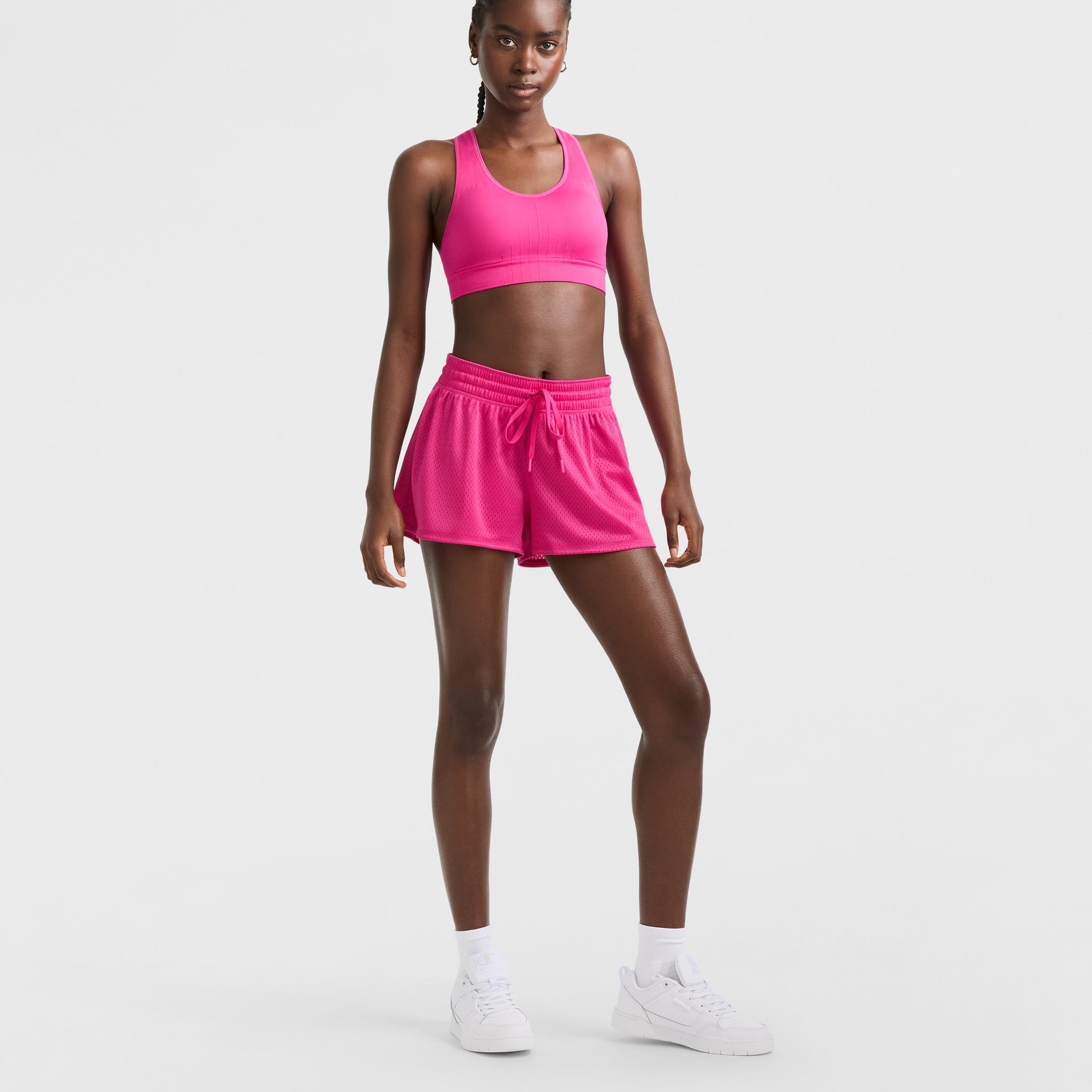 Lightweight Mesh Gym Shorts for Women with Side Vents | Champion