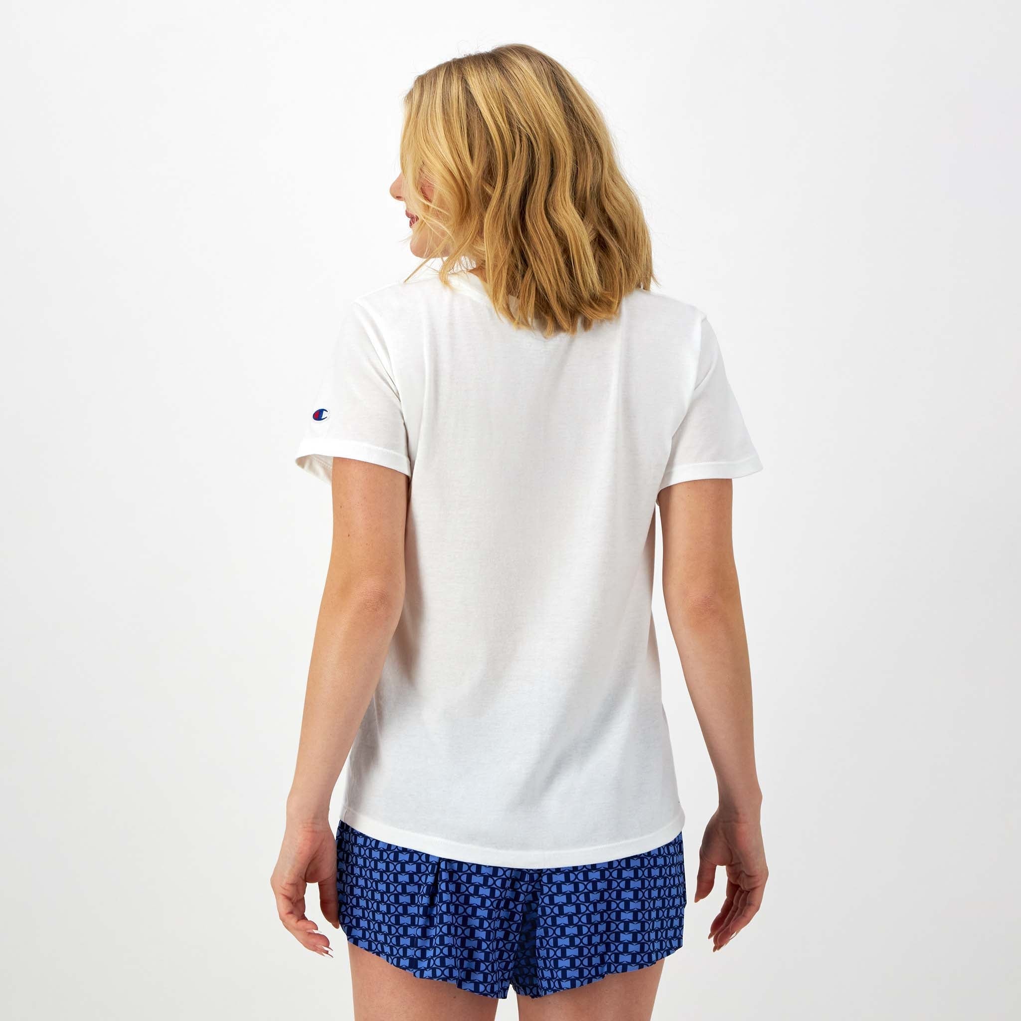 Classic Cotton Crewneck T-Shirt with Script Logo | Champion
