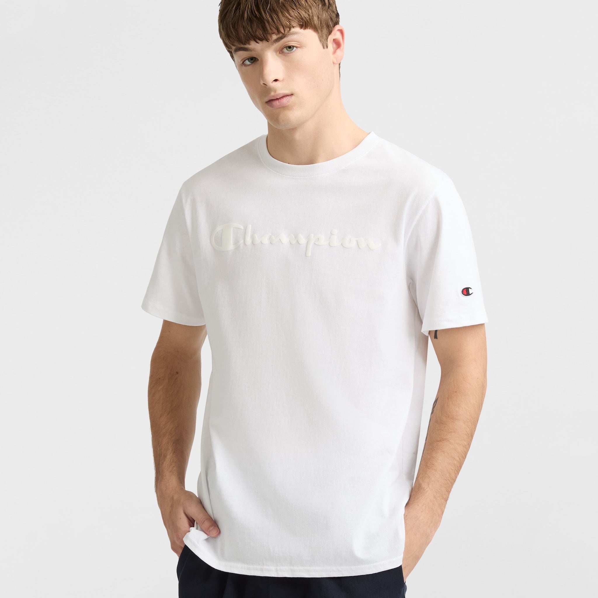 Classic Men's Graphic T-Shirt with Tonal Logo | Champion