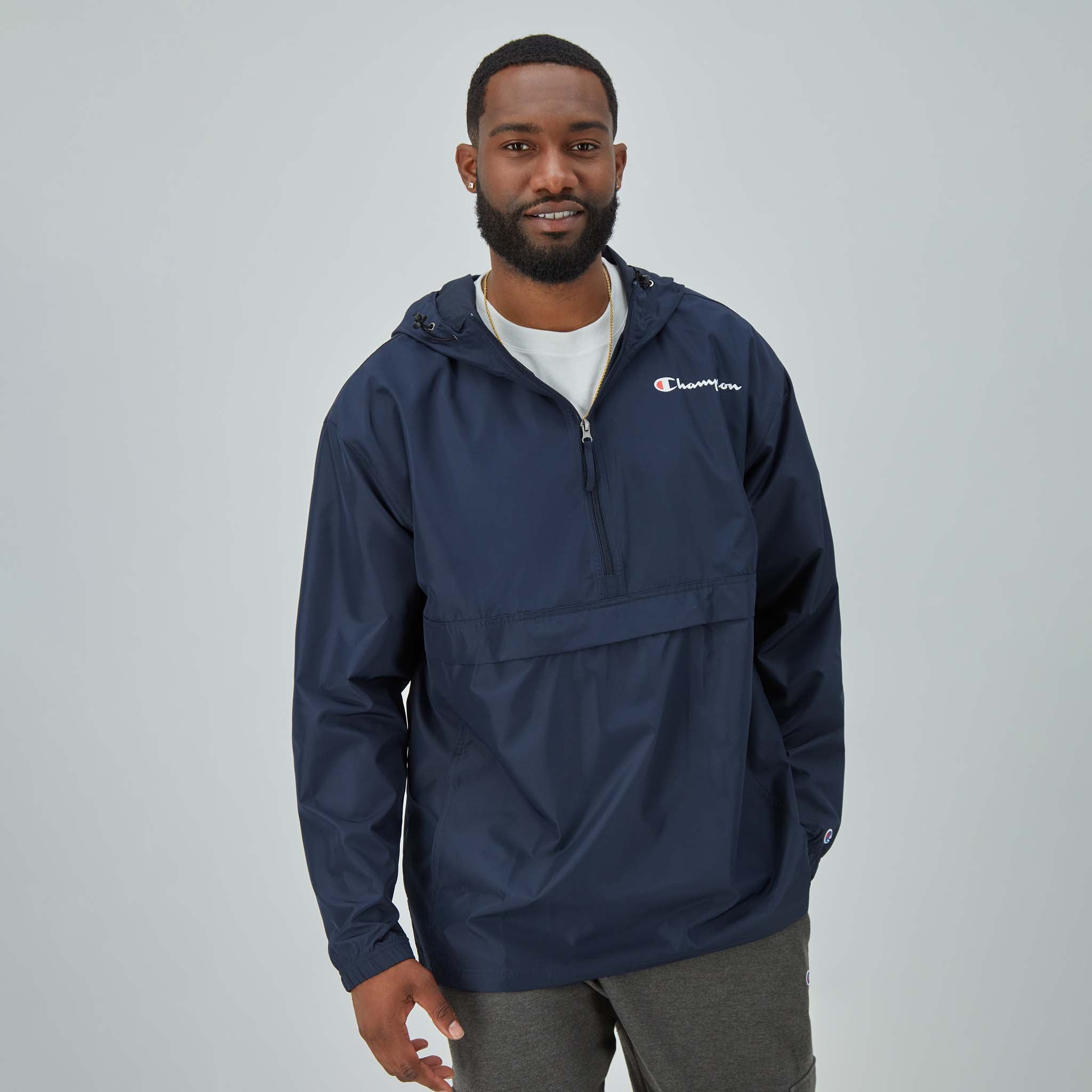 Windproof Packable Jacket for Big & Tall | Stadium Script Logo