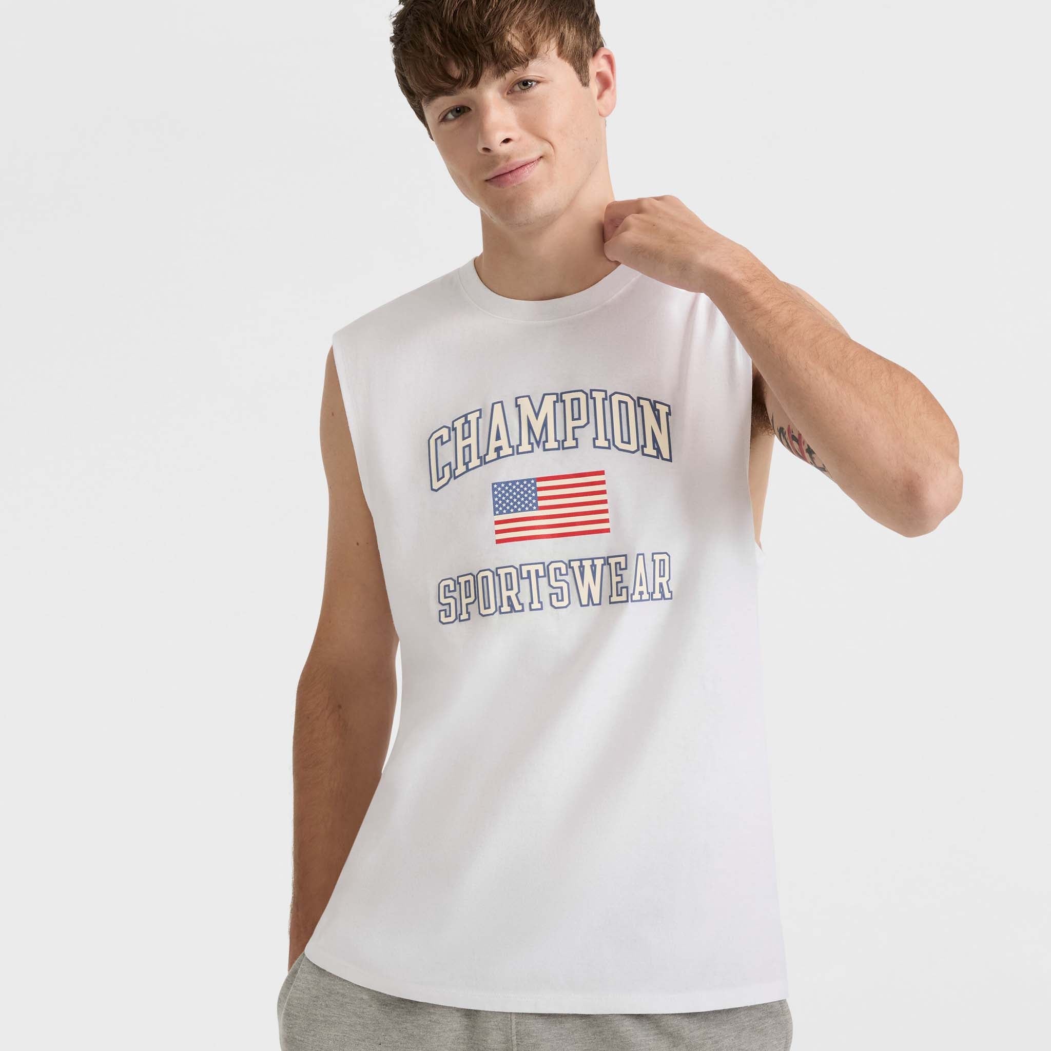 Classic Graphic Muscle Tank for Gym & Casual Wear | USA Sportswear