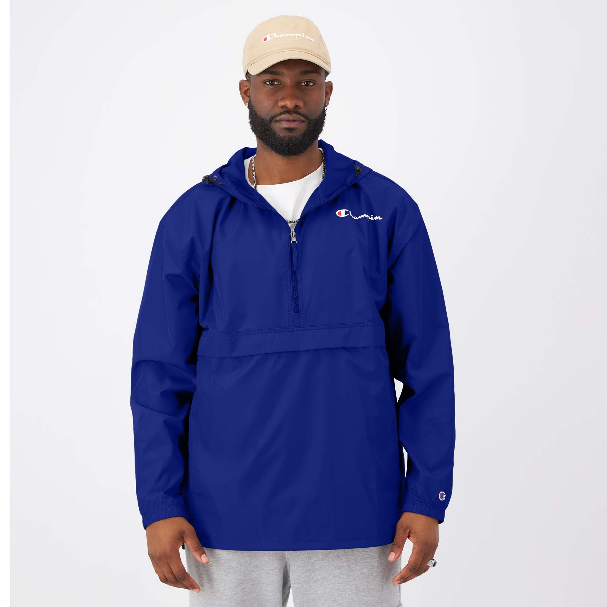 Windproof Packable Jacket for Big & Tall | Stadium Script Logo