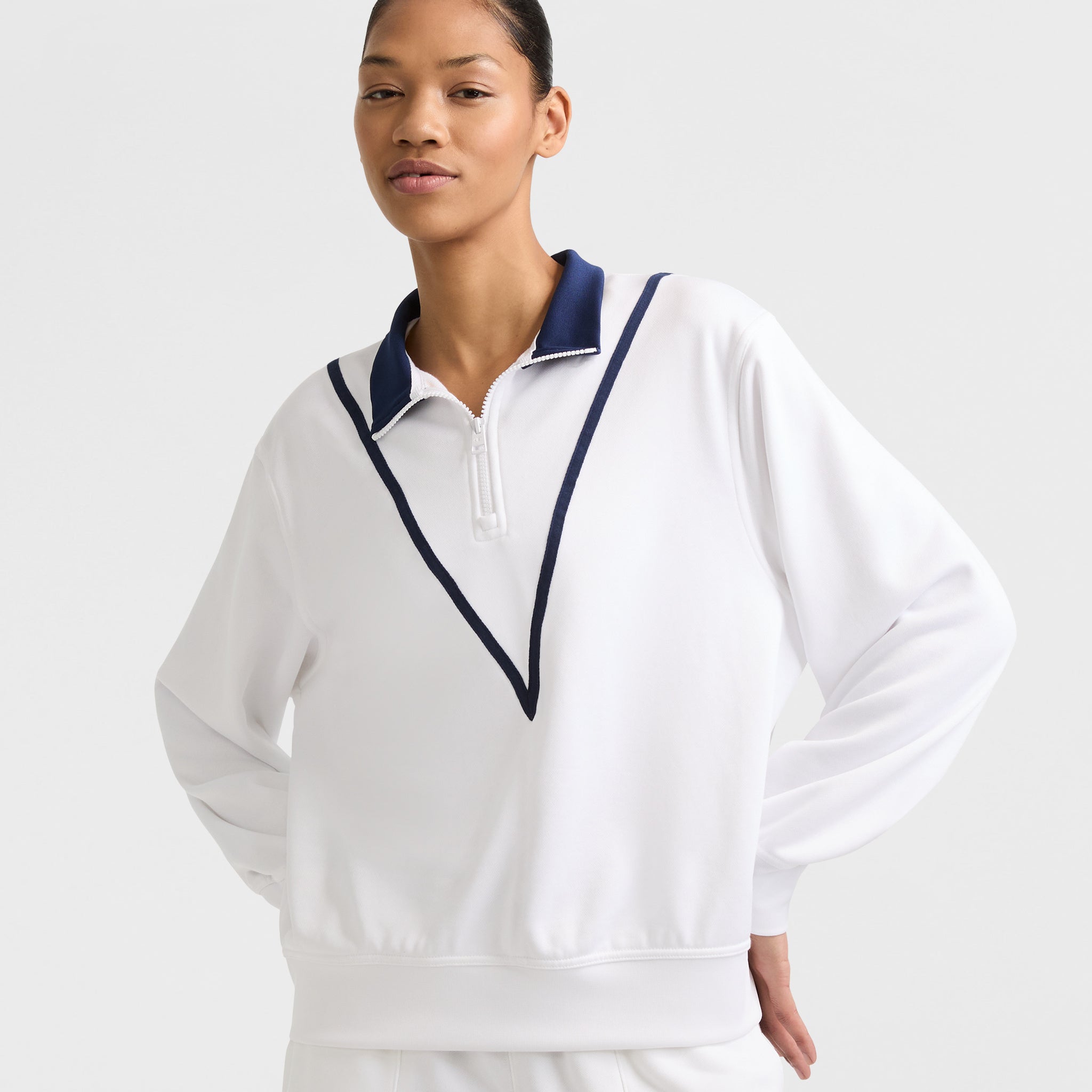 Women's Tennis 1/4 Zip Pullover with Embroidered Logo | Champion