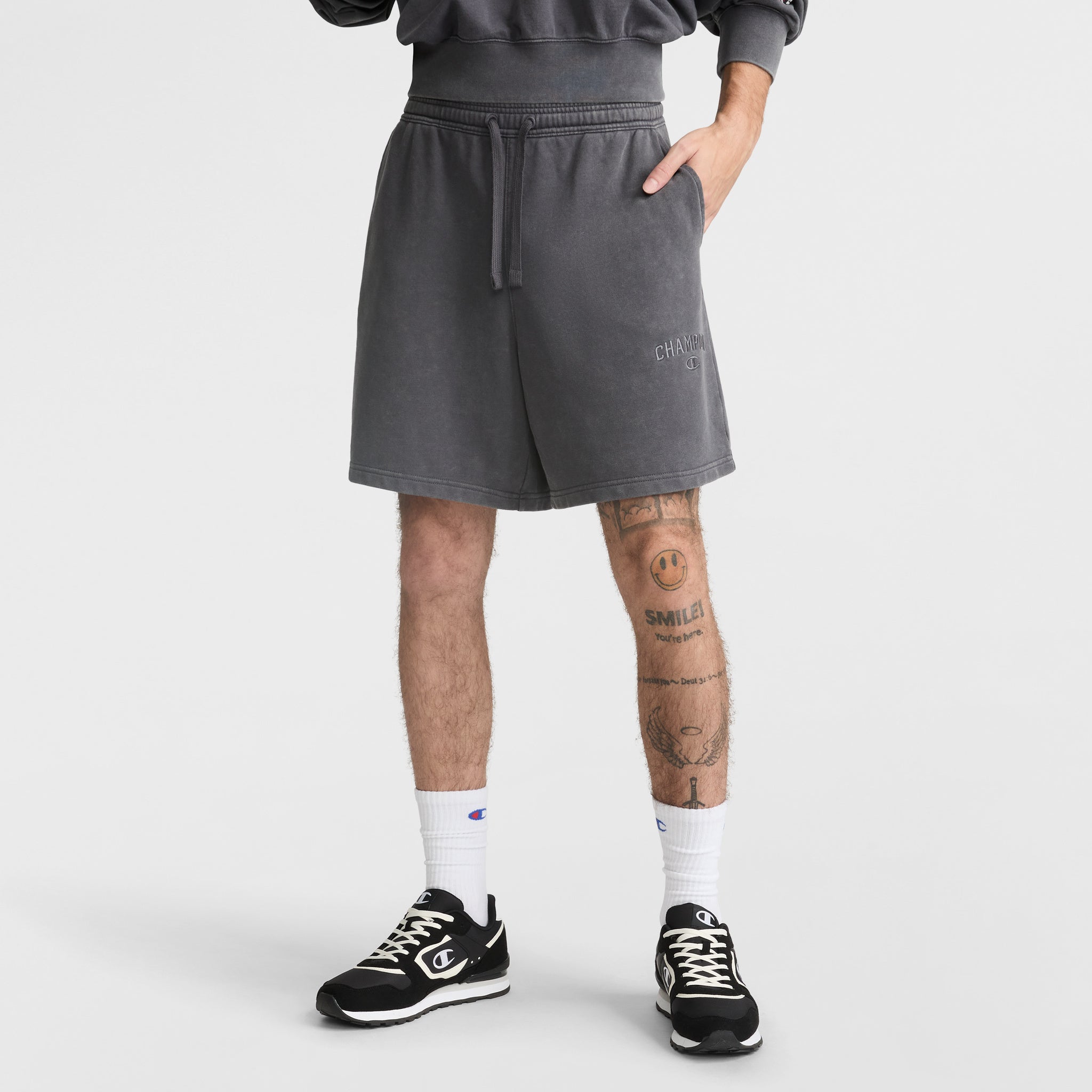 Vintage Wash Fleece Shorts for Men | 7" Inseam & Lightweight