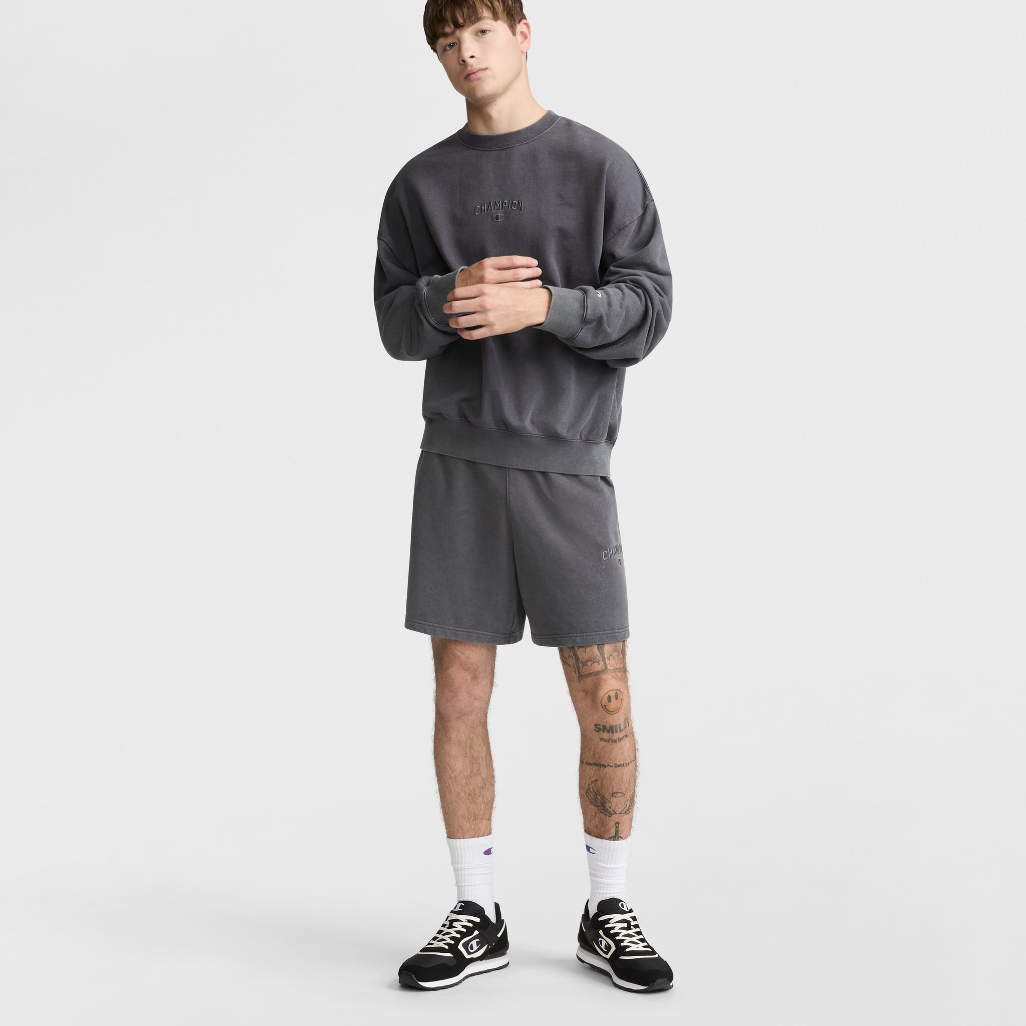 Vintage Wash Fleece Shorts for Men | 7" Inseam & Lightweight