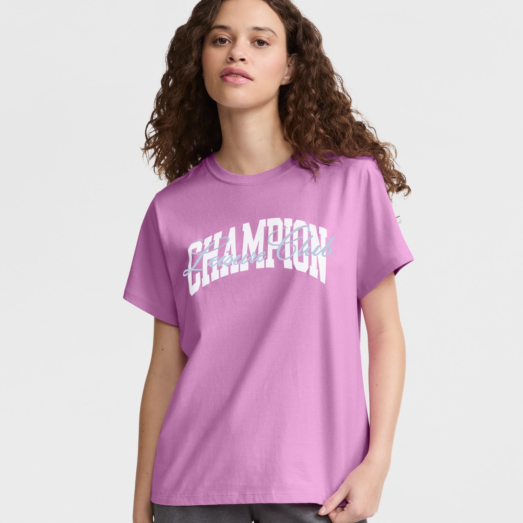 Classic Champion Graphic T-Shirt for Women | Leisure Club