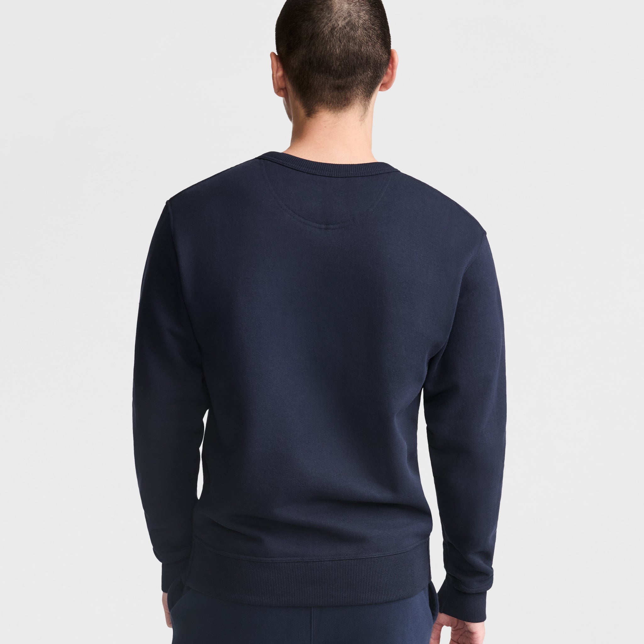 Men's Powerblend Fleece Crewneck Sweatshirt with C Logo | Champion