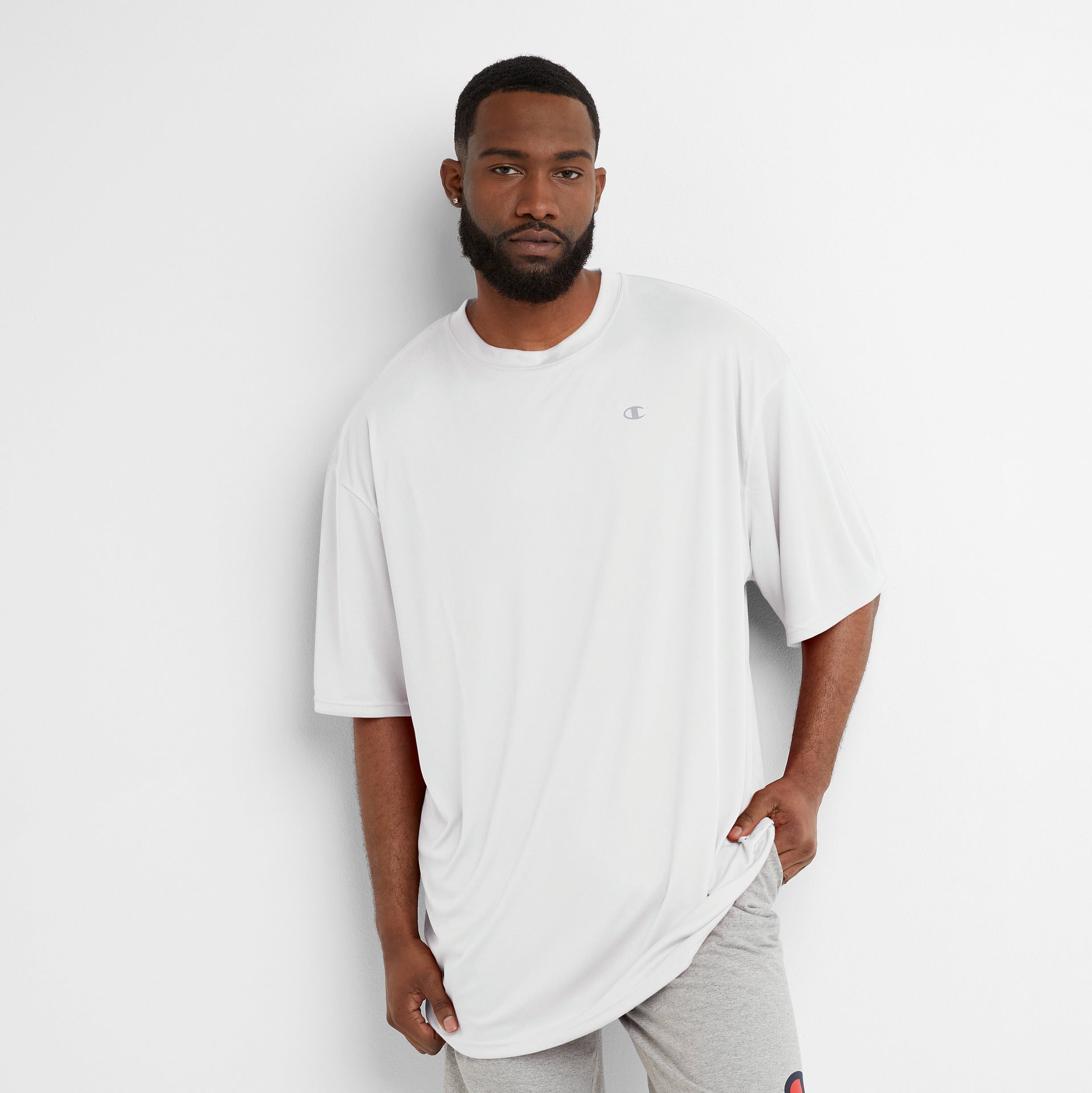 Reflective Logo Moisture-Wicking Sport T-Shirt for Men | Big & Tall