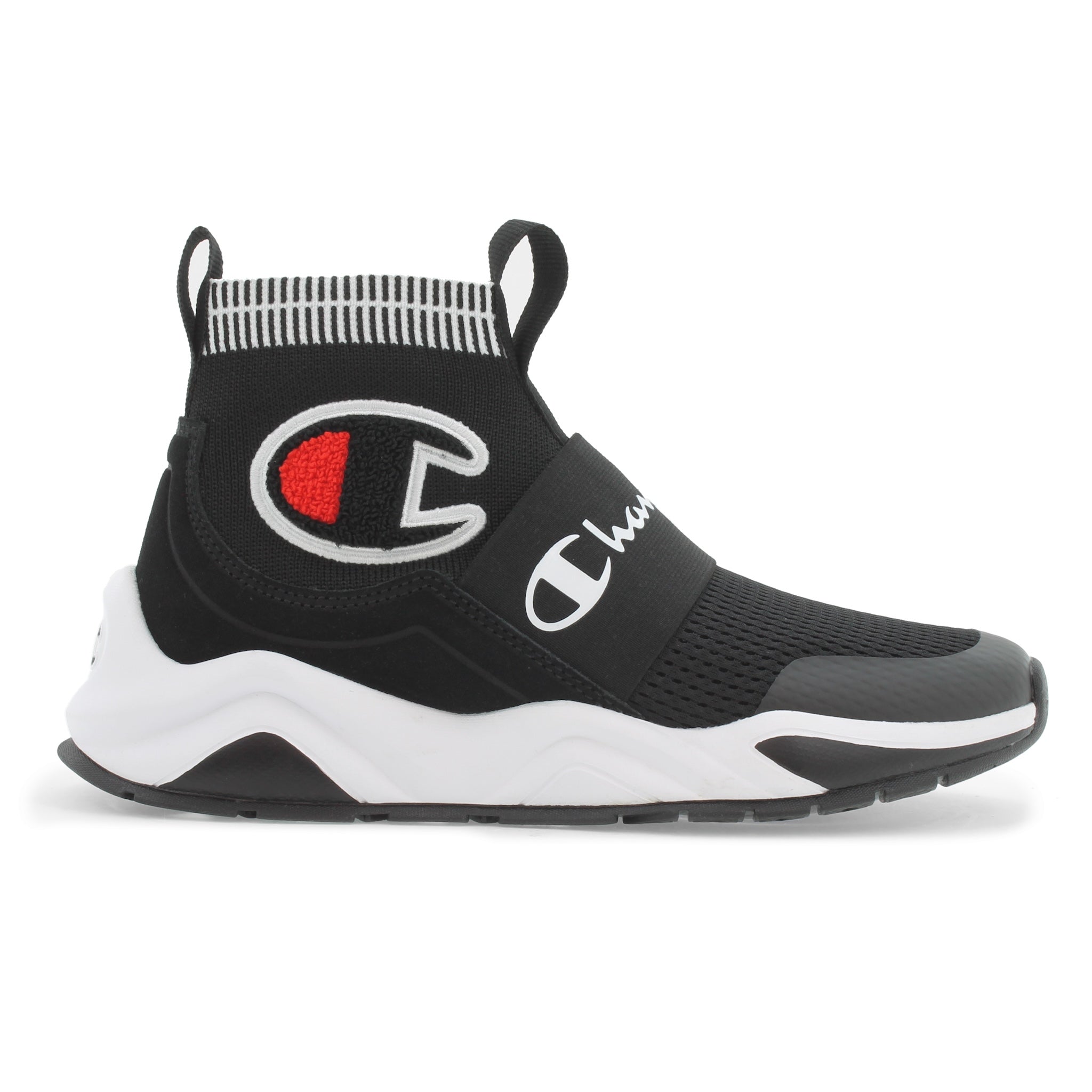 Kids' High-Top Sneakers with Stretch Knit & Cushioned Insole | Rally Pro